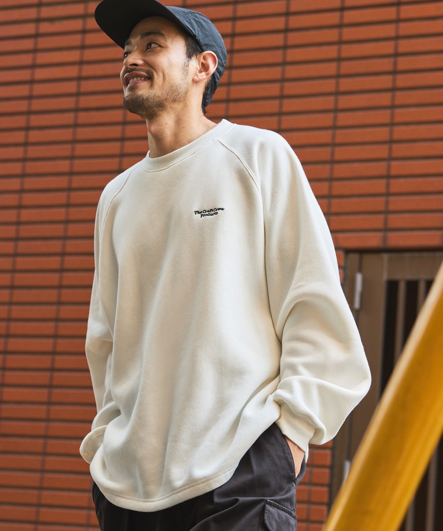 THE CRAFT CREW PRODUCTS / 針織 刺繡 抽繩 內刷毛 圓領衫