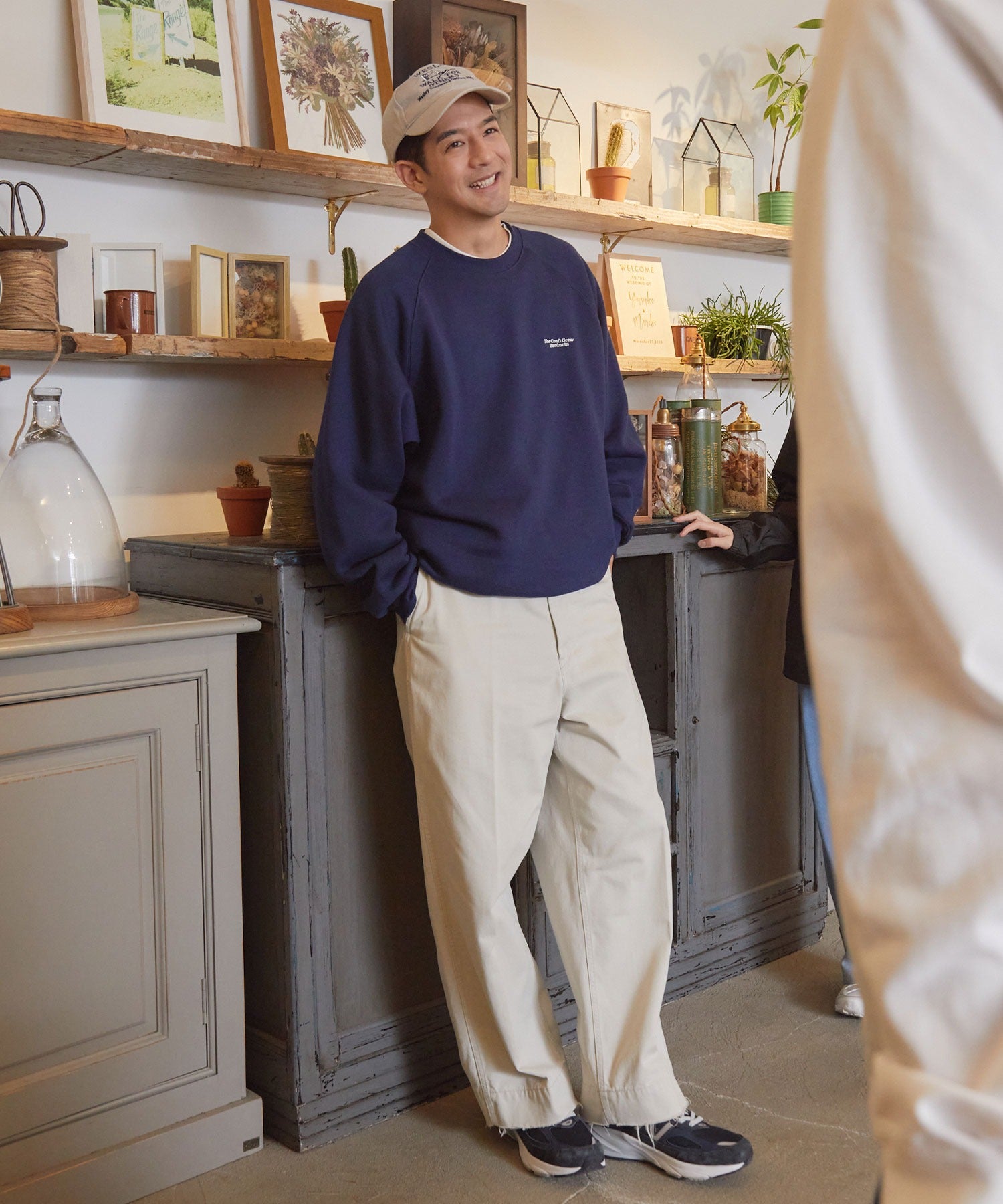 THE CRAFT CREW PRODUCTS / 針織 刺繡 抽繩 內刷毛 圓領衫