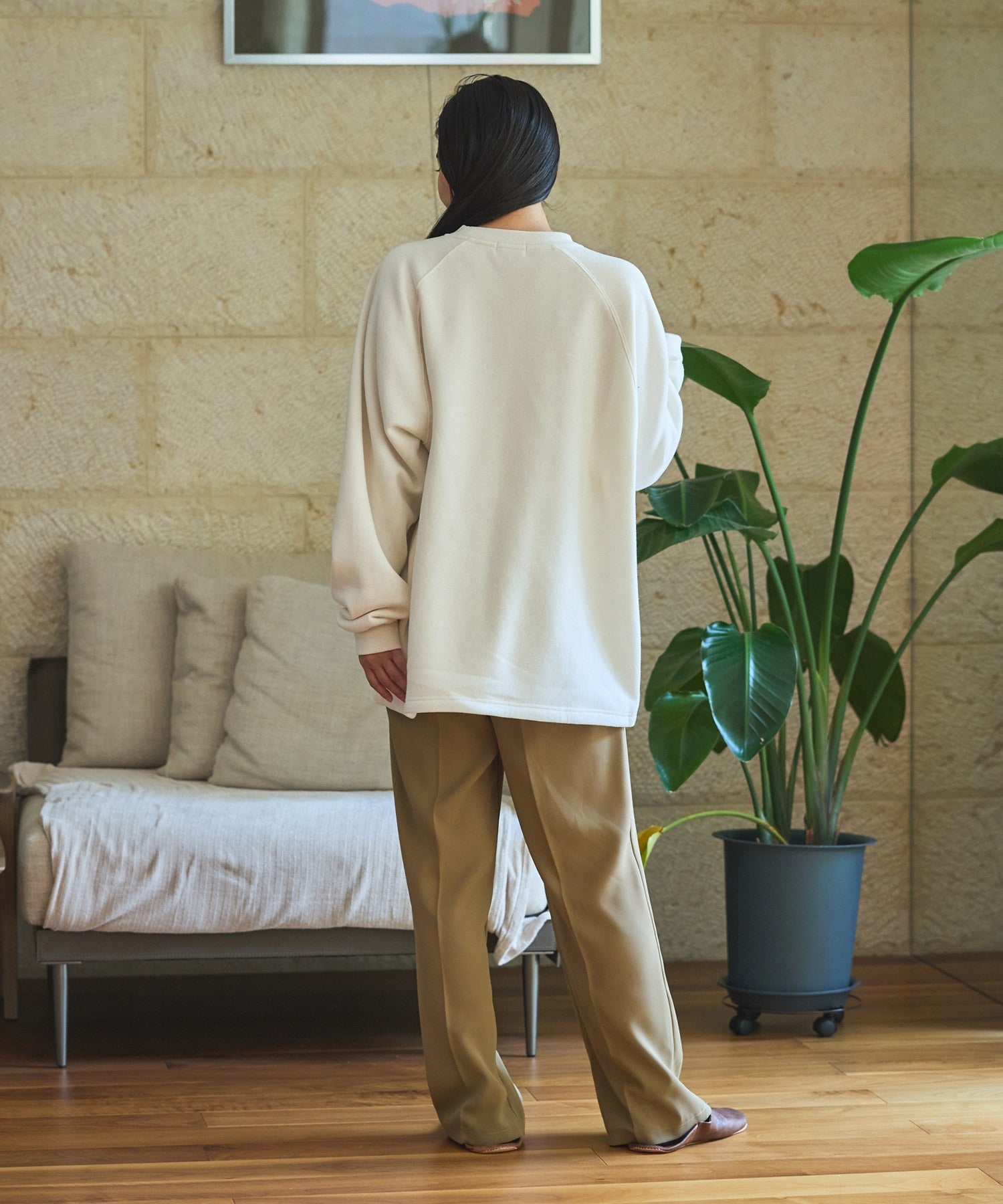 THE CRAFT CREW PRODUCTS / 針織 刺繡 抽繩 內刷毛 圓領衫