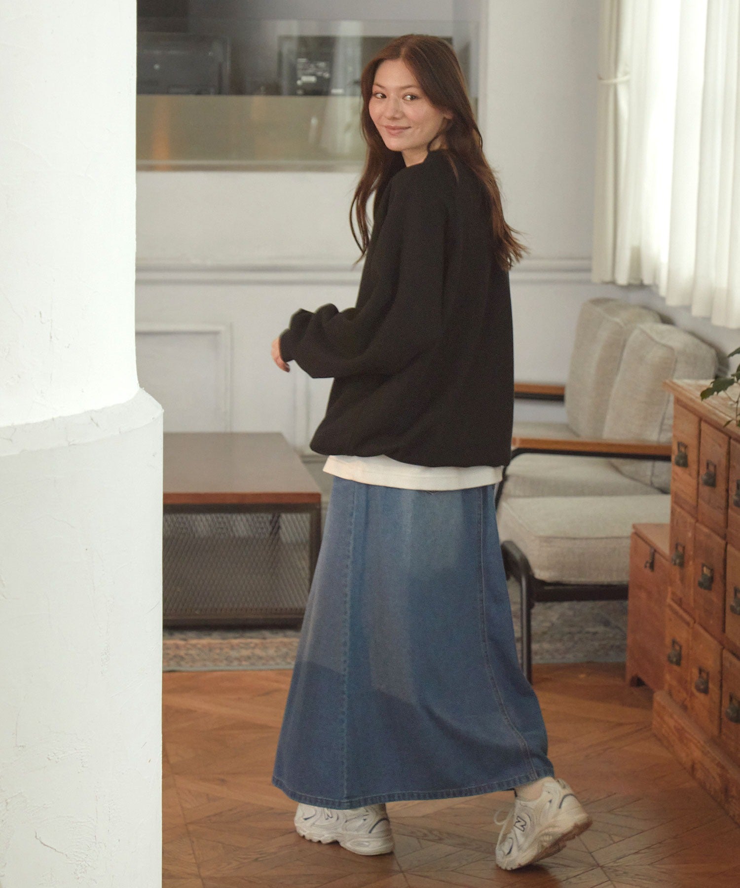 THE CRAFT CREW PRODUCTS / 針織 刺繡 抽繩 內刷毛 圓領衫