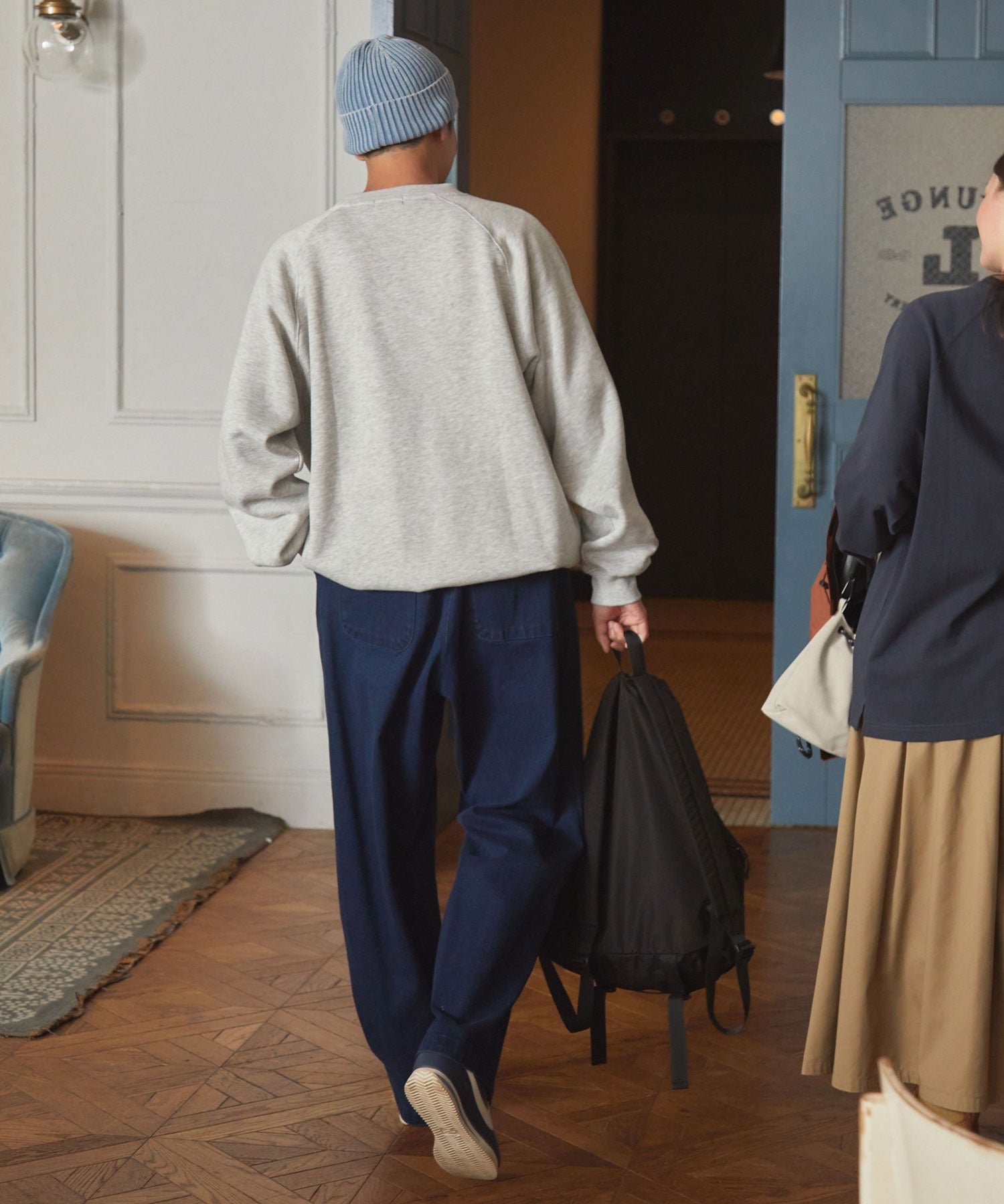 THE CRAFT CREW PRODUCTS / 針織 刺繡 抽繩 內刷毛 圓領衫