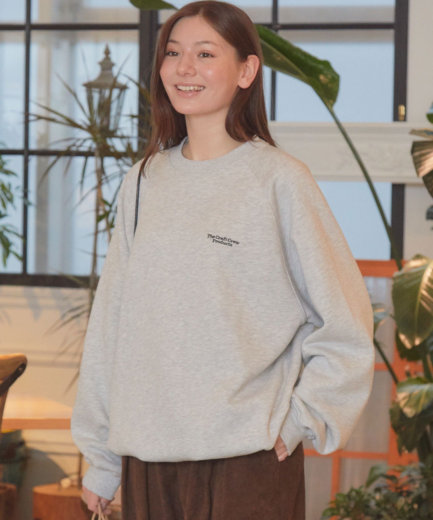 THE CRAFT CREW PRODUCTS / 針織 刺繡 抽繩 內刷毛 圓領衫