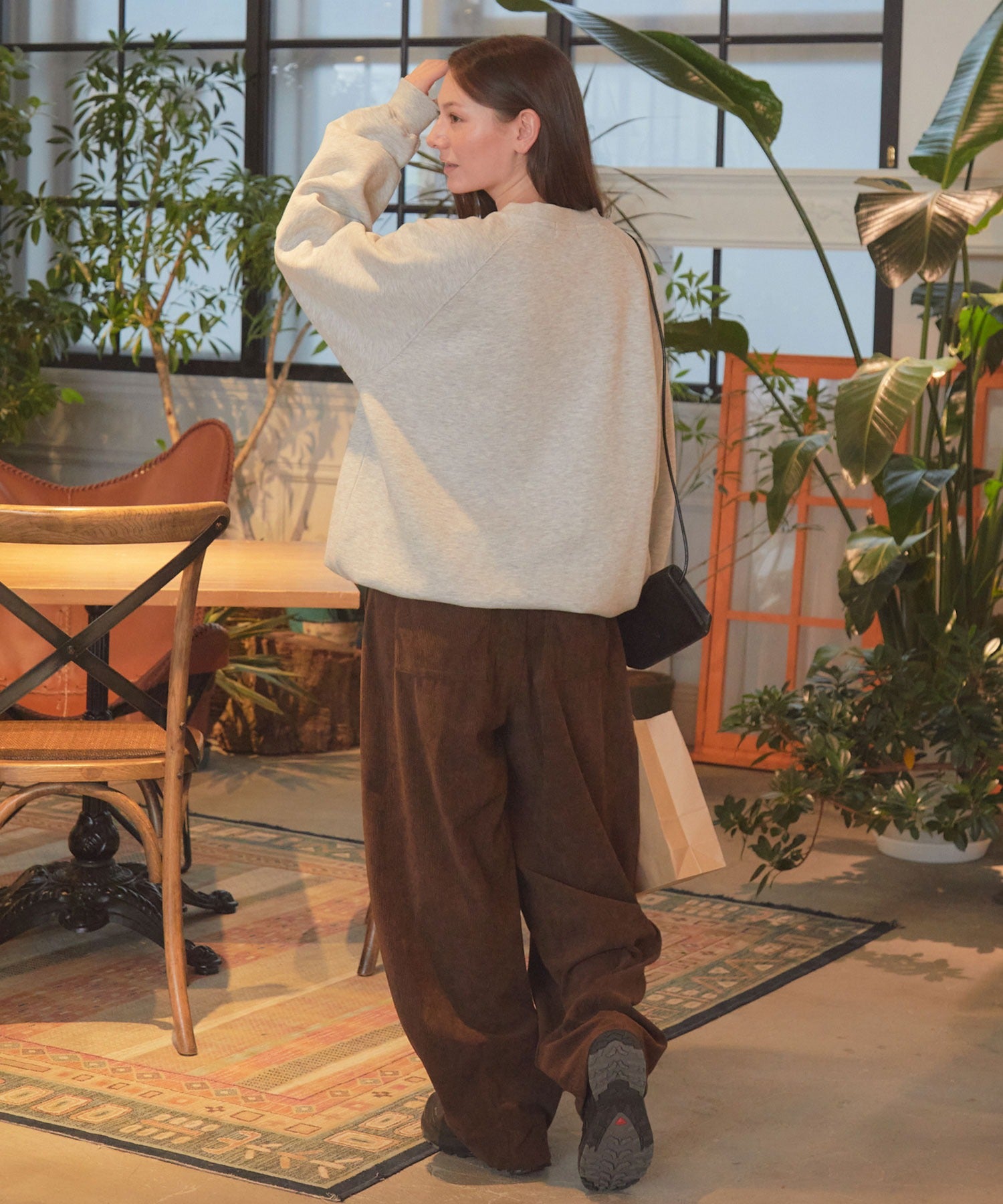 THE CRAFT CREW PRODUCTS / 針織 刺繡 抽繩 內刷毛 圓領衫