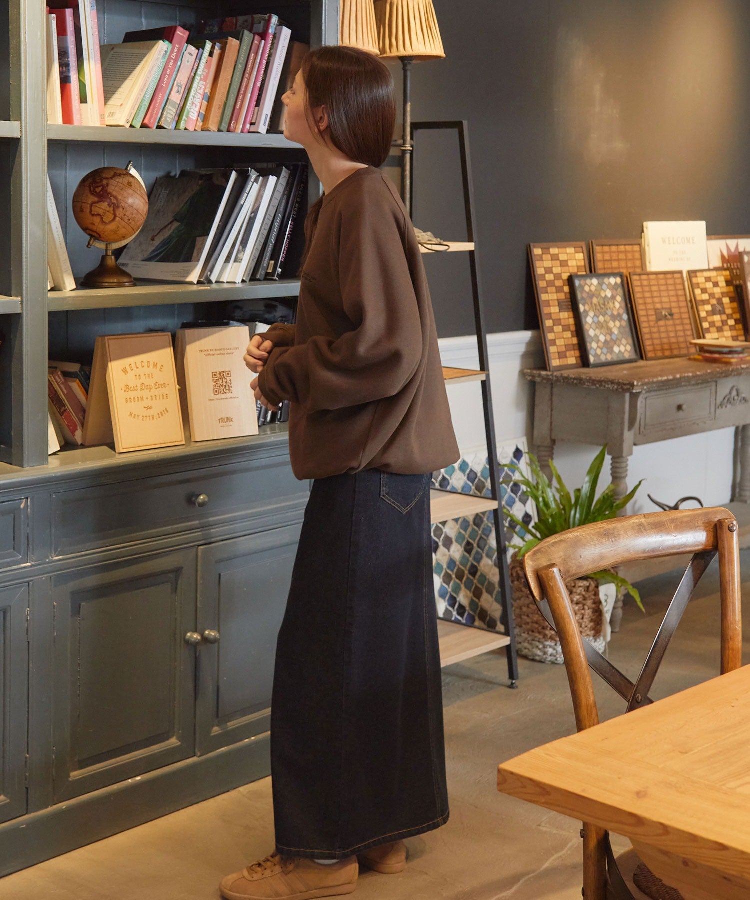 THE CRAFT CREW PRODUCTS / 針織 刺繡 抽繩 內刷毛 圓領衫