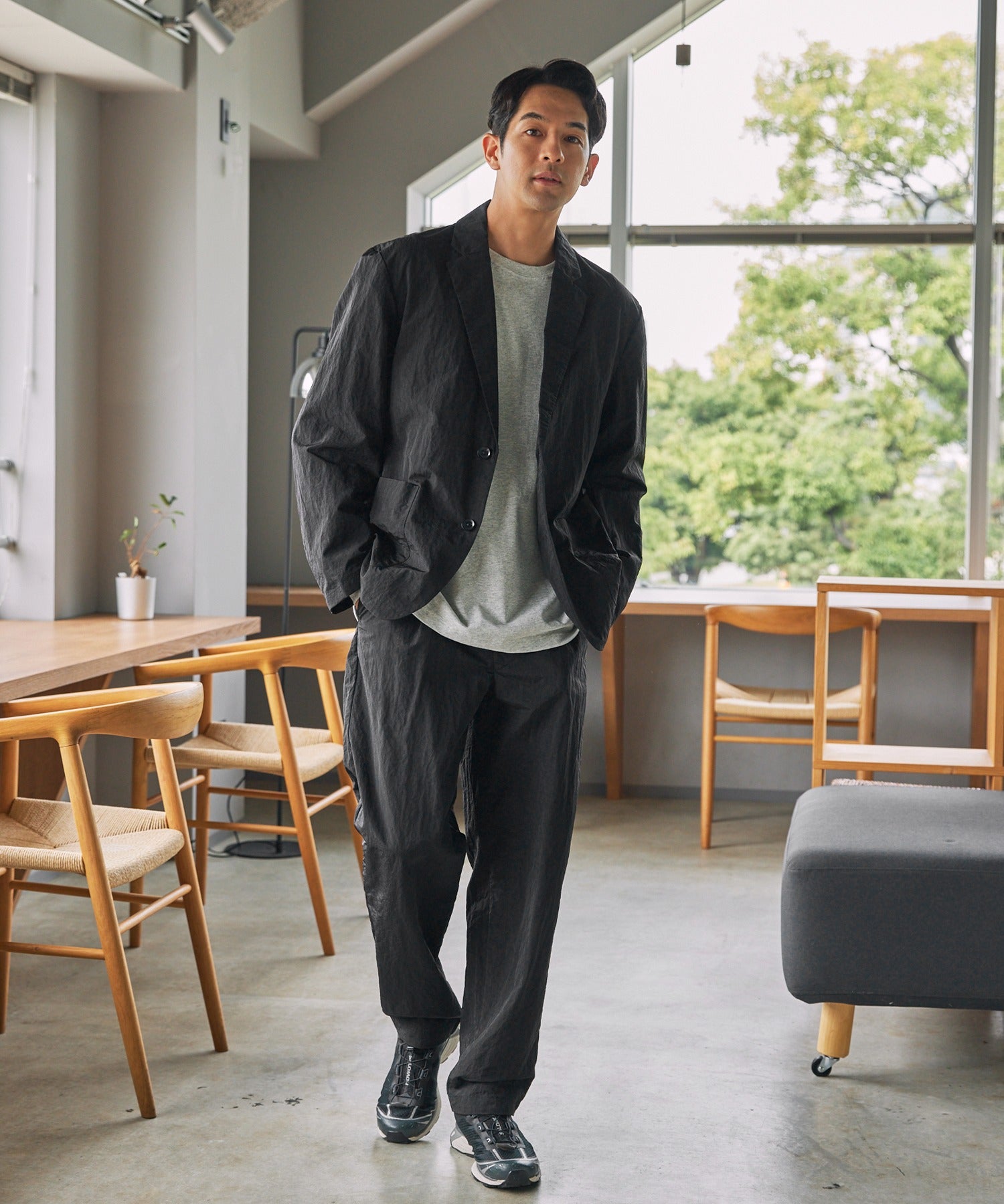 THE CRAFT CREW PRODUCTS / 多功能防潑防風 尼龍 西裝外套