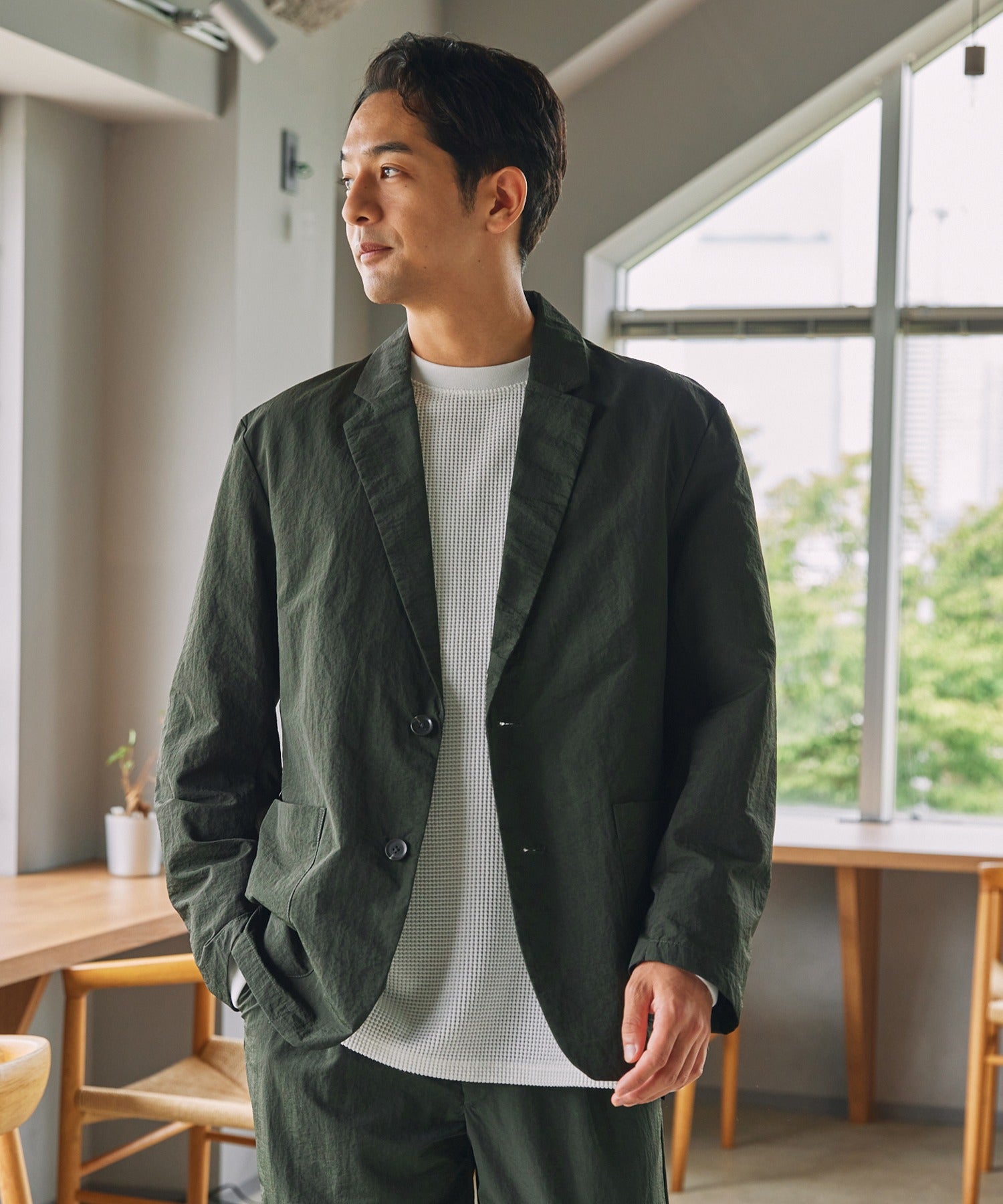 THE CRAFT CREW PRODUCTS / 多功能防潑防風 尼龍 西裝外套