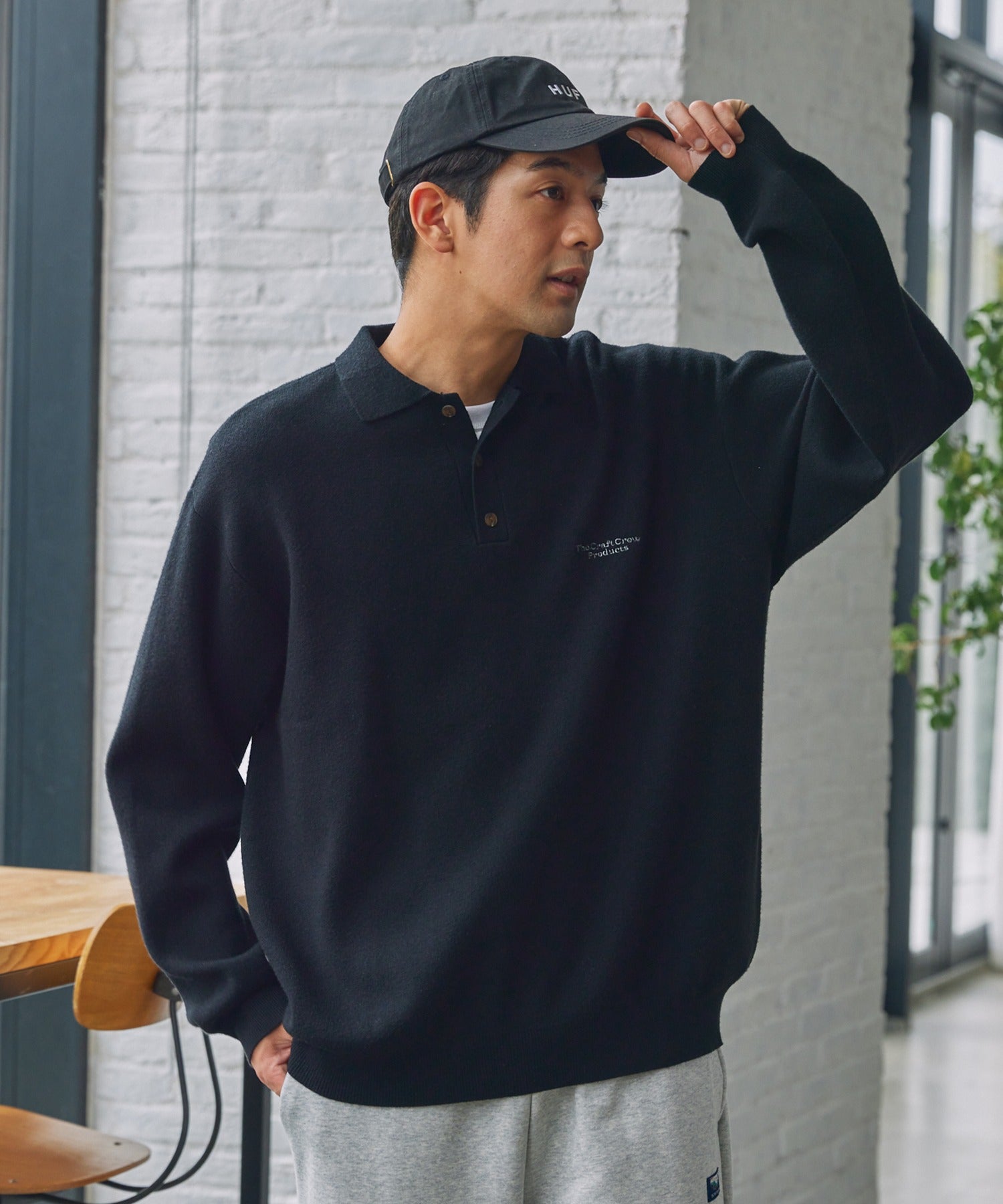 THE CRAFT CREW PRODUCTS / 抗起毛球 針織 Polo 衫