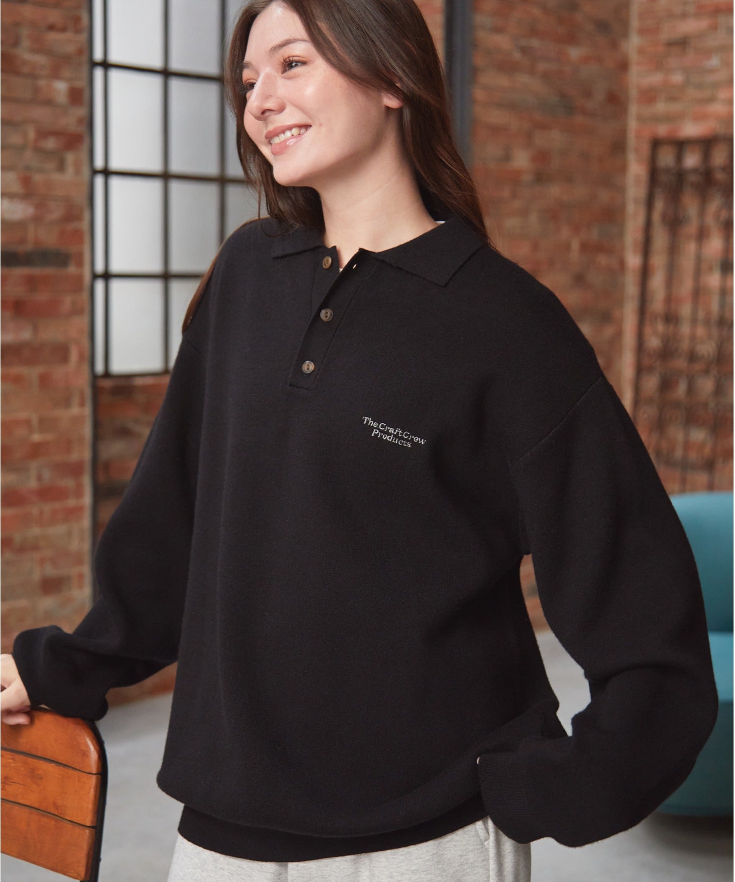 THE CRAFT CREW PRODUCTS / 抗起毛球 針織 Polo 衫