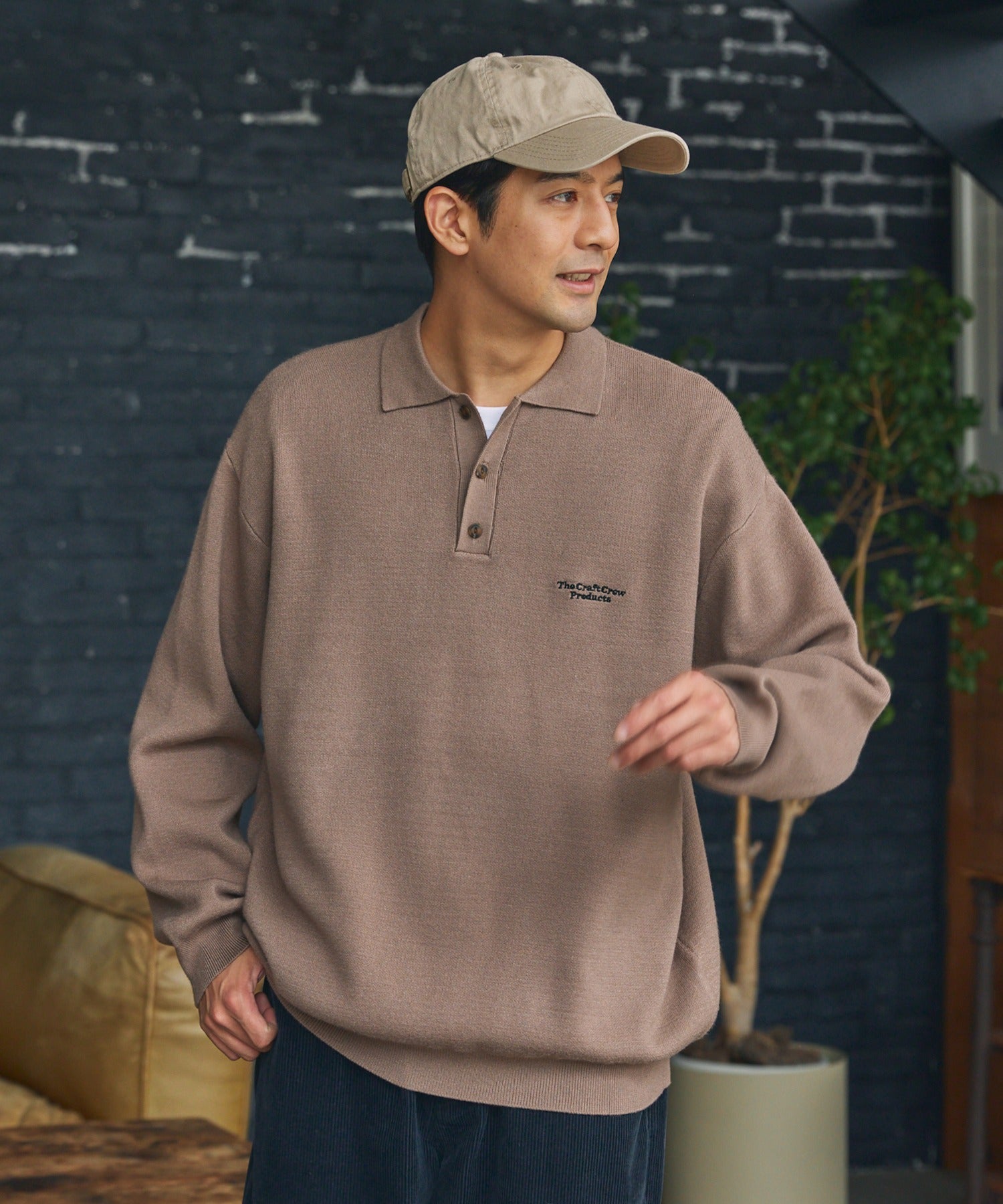 THE CRAFT CREW PRODUCTS / 抗起毛球 針織 Polo 衫