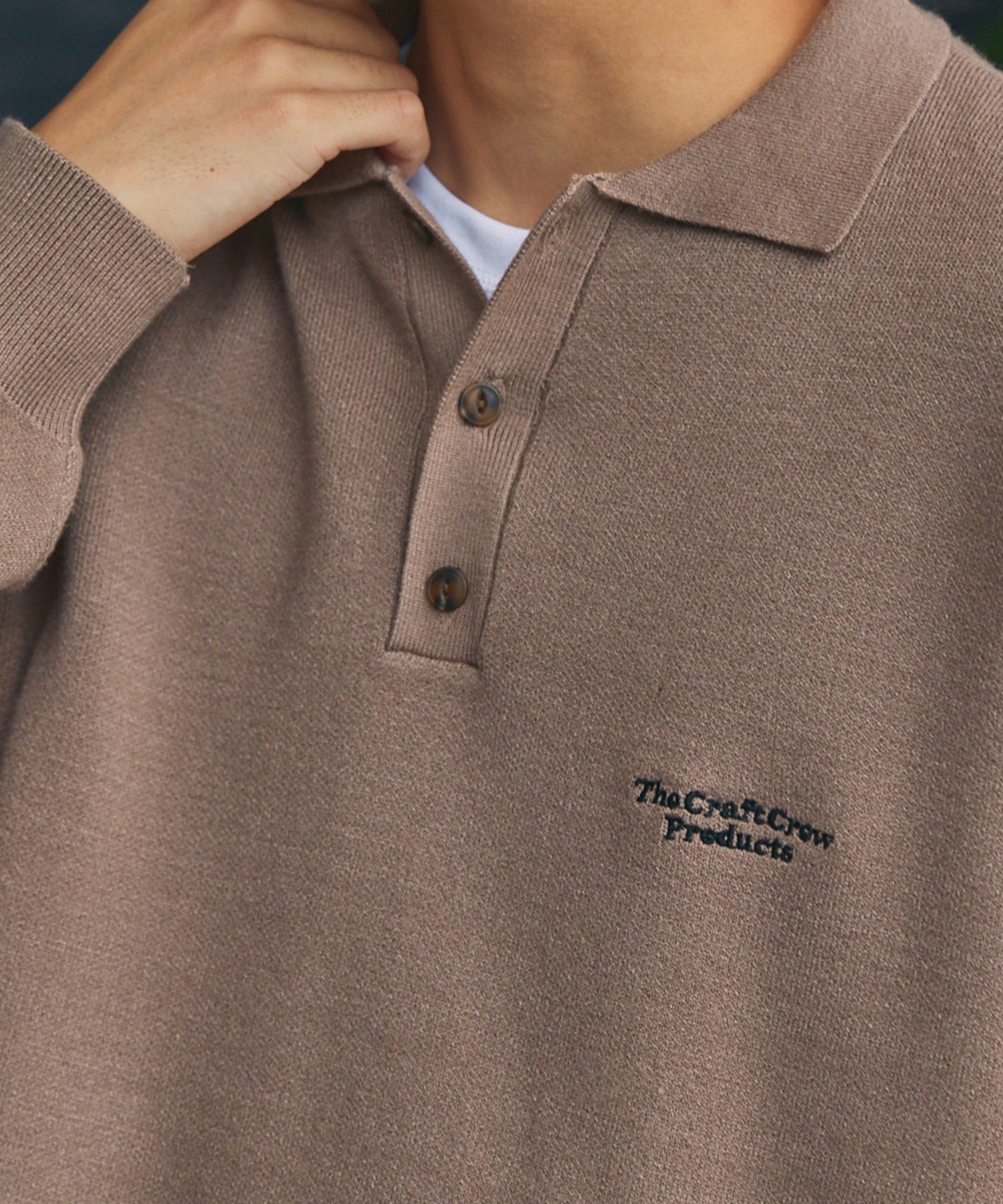 THE CRAFT CREW PRODUCTS / 抗起毛球 針織 Polo 衫