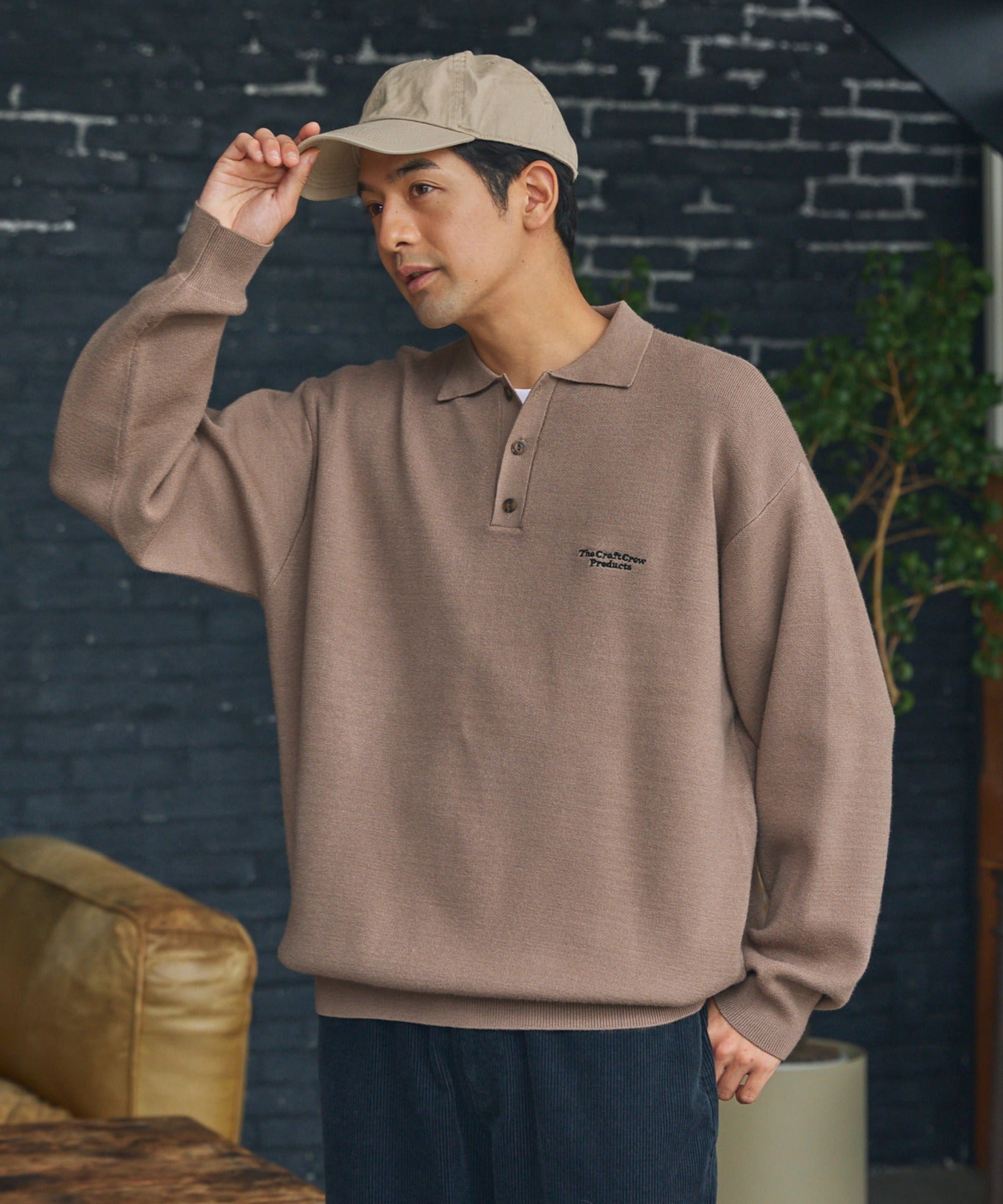 THE CRAFT CREW PRODUCTS / 抗起毛球 針織 Polo 衫