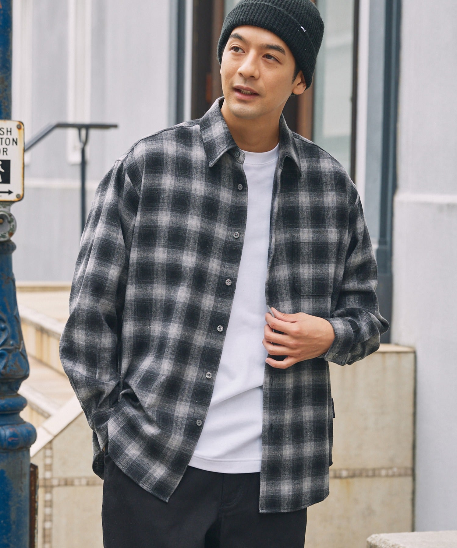 THE CRAFT CREW PRODUCTS / 保暖刷毛格紋長袖襯衫