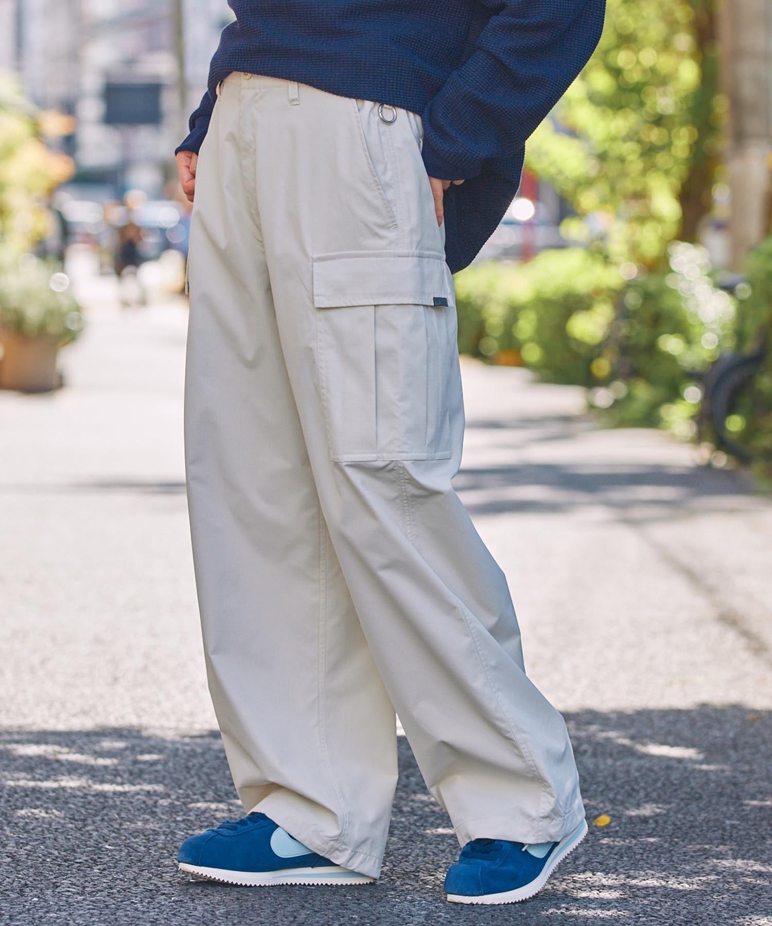 THE CRAFT CREW PRODUCTS / 機能抽繩 彈力 寬直筒 工作褲