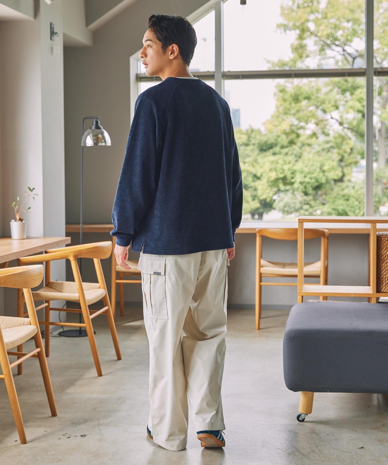 THE CRAFT CREW PRODUCTS / 機能抽繩 彈力 寬直筒 工作褲