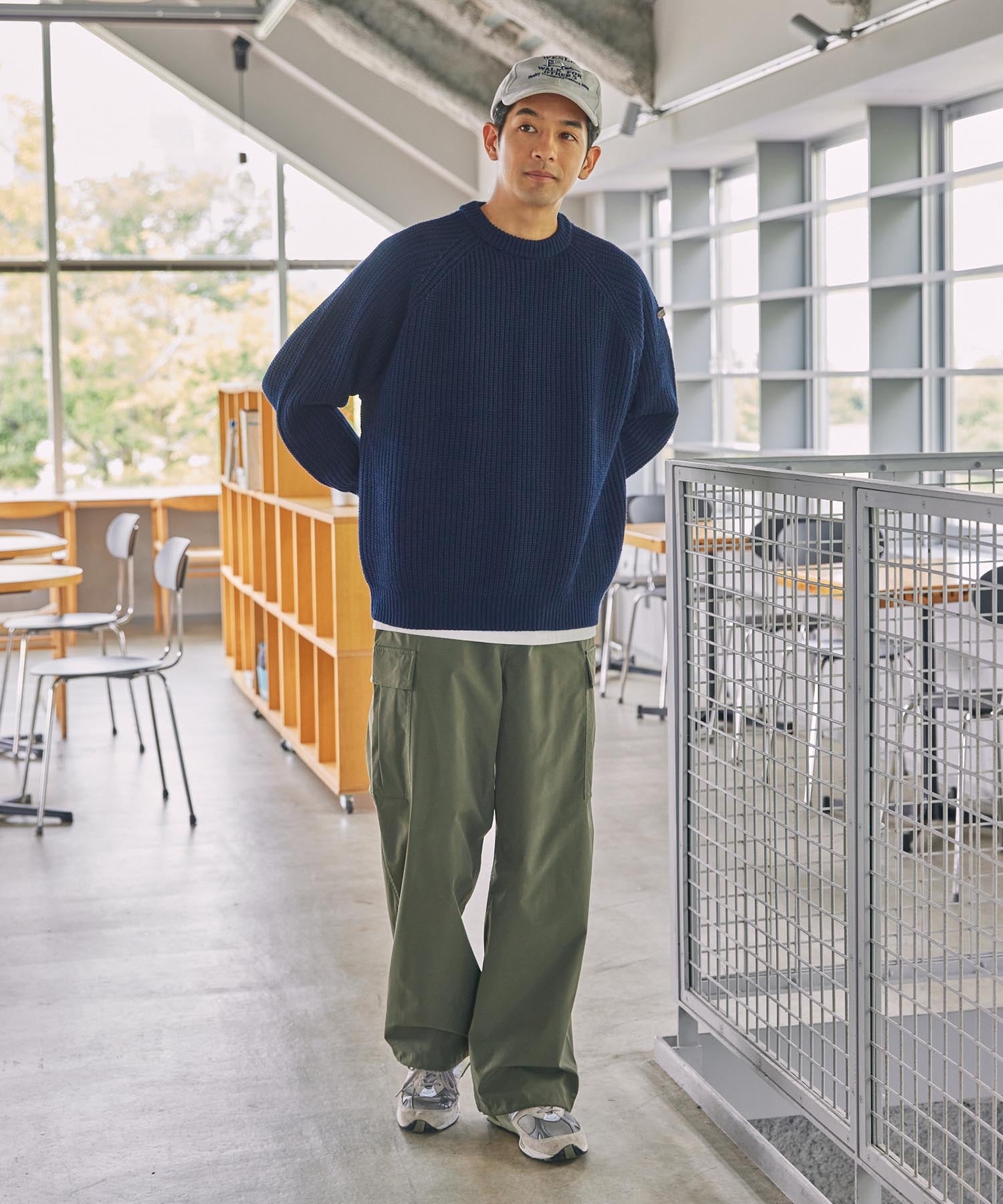 THE CRAFT CREW PRODUCTS / 機能抽繩 彈力 寬直筒 工作褲