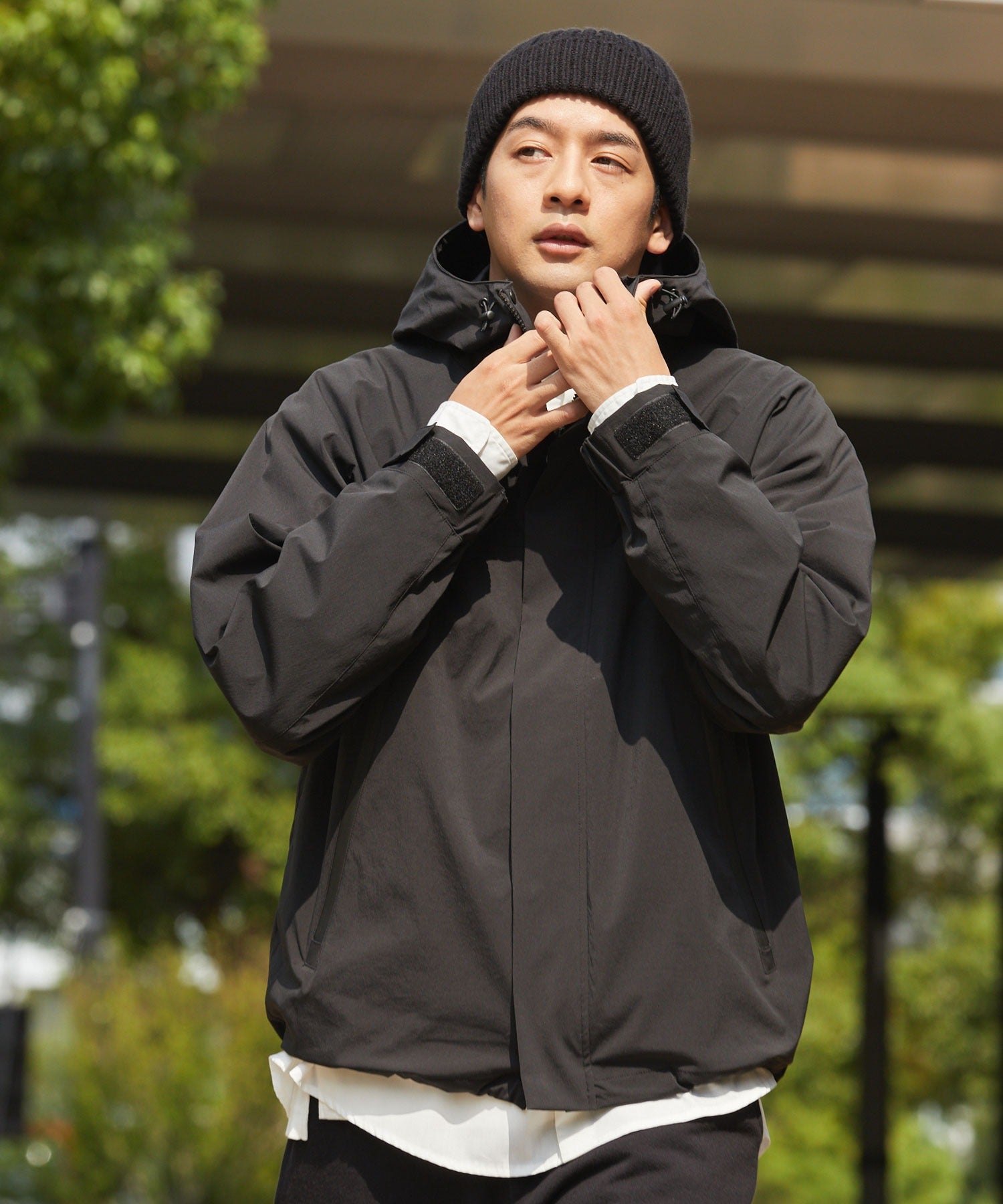 THE CRAFT CREW PRODUCTS / 尼龍 防潑水 抽繩 連帽外套