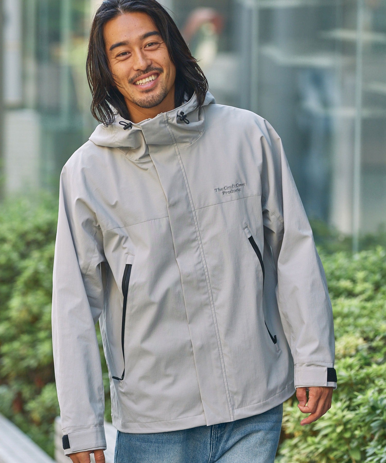 THE CRAFT CREW PRODUCTS / 尼龍 防潑水 抽繩 連帽外套