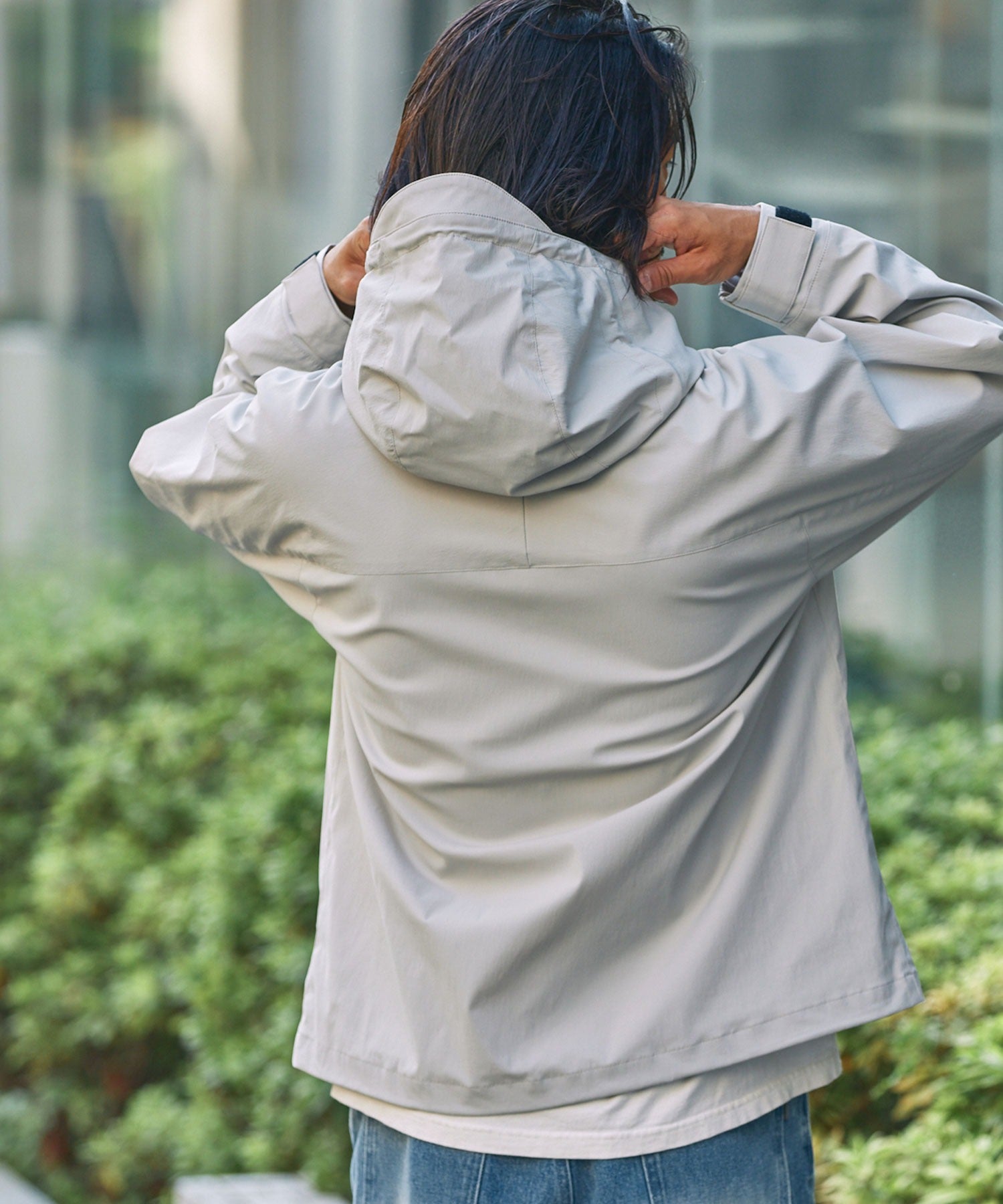 THE CRAFT CREW PRODUCTS / 尼龍 防潑水 抽繩 連帽外套