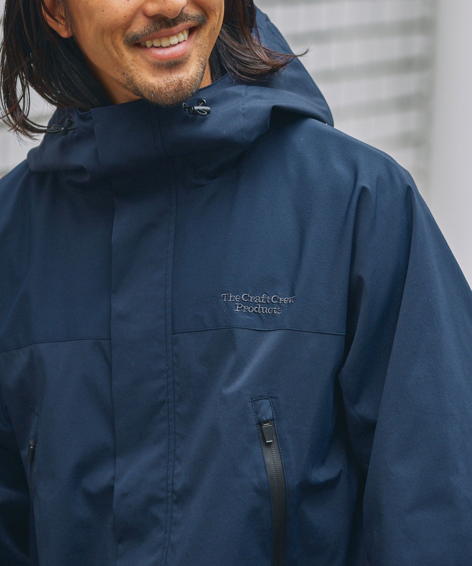 THE CRAFT CREW PRODUCTS / 尼龍 防潑水 抽繩 連帽外套