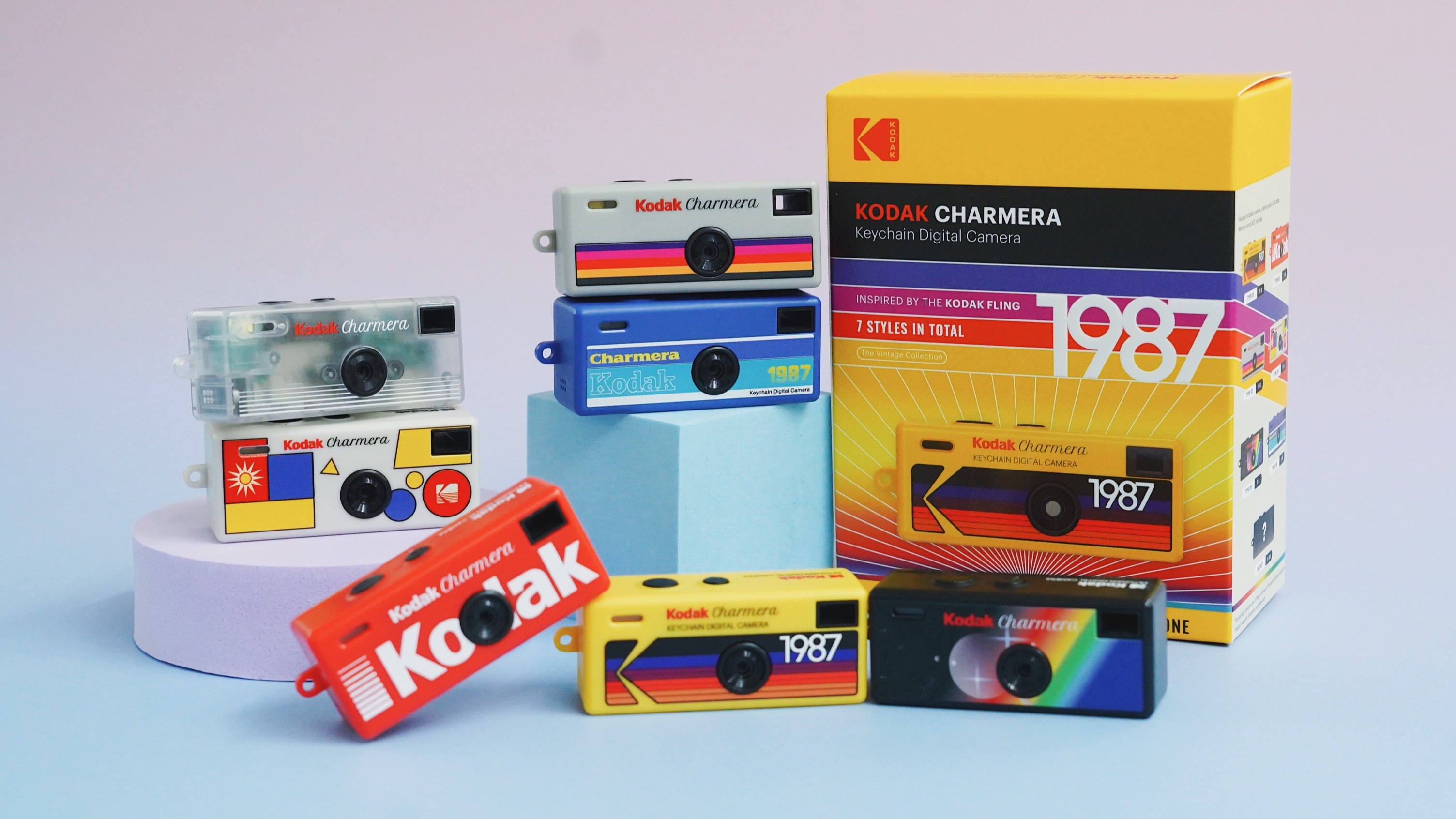 (現貨) KODAK CHARMERA
Keychain Digital Camera Blind Box Collection / 數位微型口袋相機(隨機盲盒限定版)