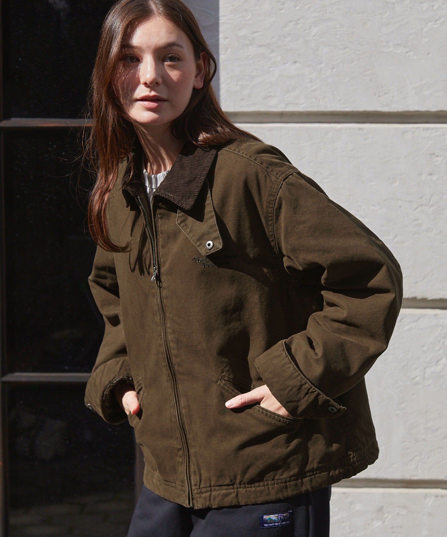 THE CRAFT CREW PRODUCTS / 仿舊水洗 兩用立領束口 中棉 外套