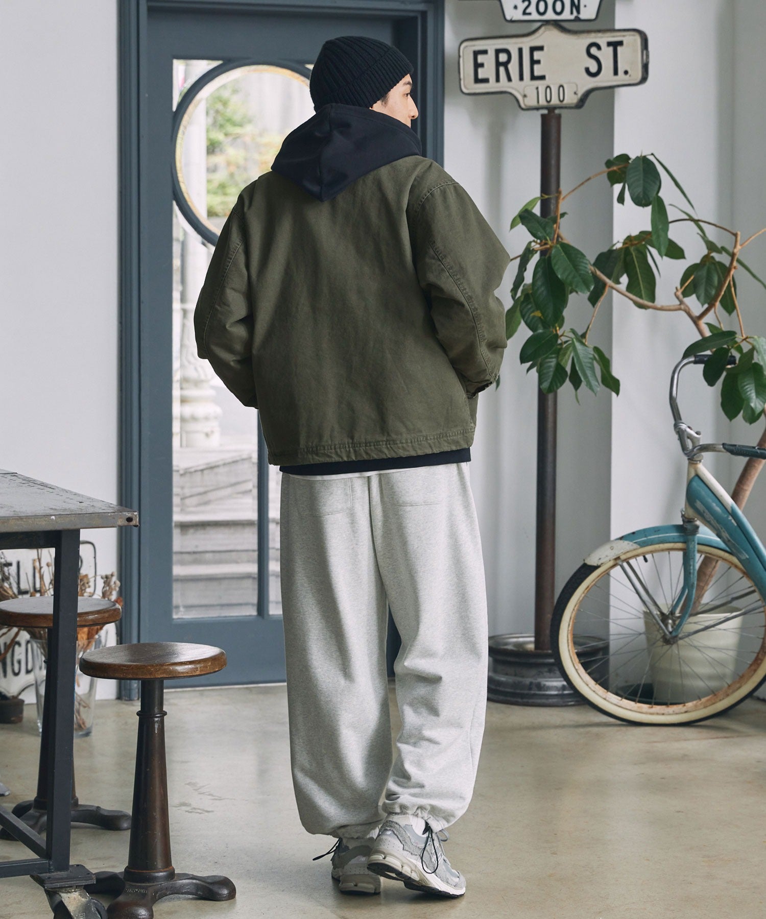 THE CRAFT CREW PRODUCTS / 仿舊水洗 兩用立領束口 中棉 外套