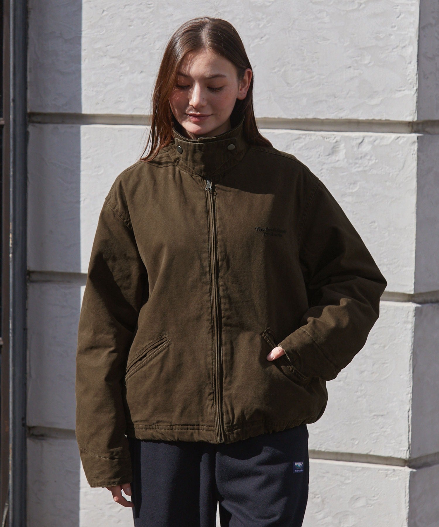 THE CRAFT CREW PRODUCTS / 仿舊水洗 兩用立領束口 中棉 外套