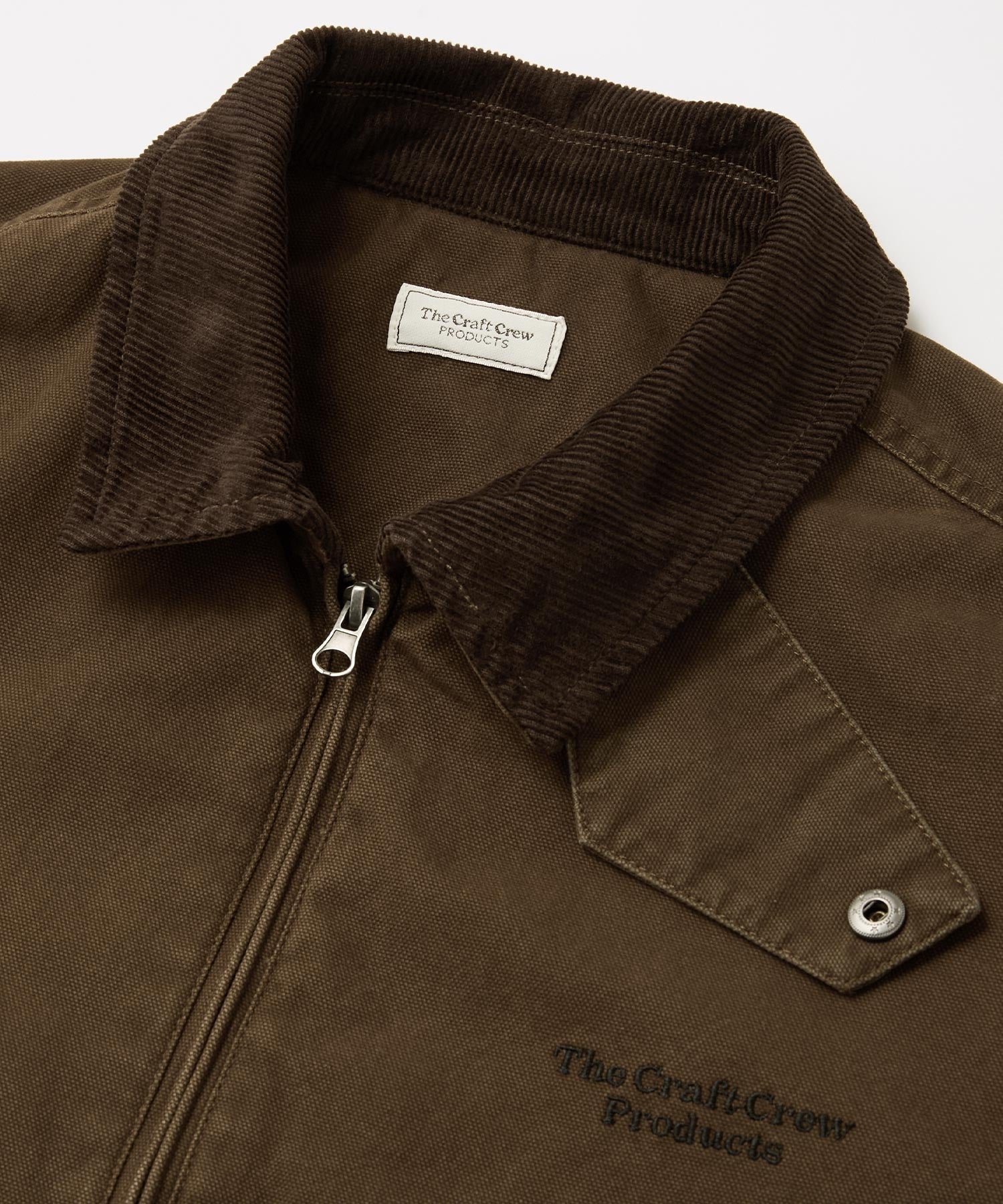 THE CRAFT CREW PRODUCTS / 仿舊水洗 兩用立領束口 中棉 外套