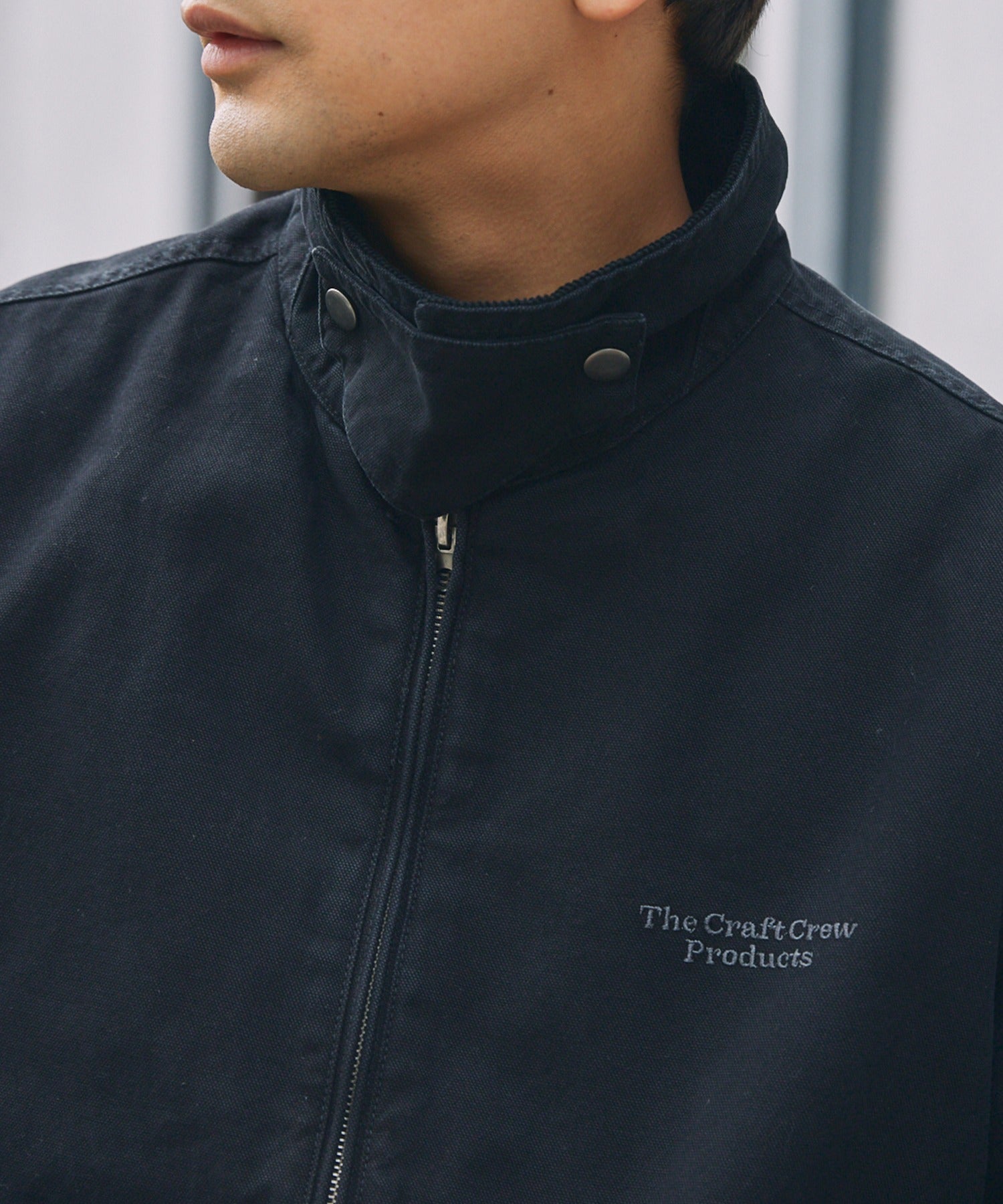 THE CRAFT CREW PRODUCTS / 仿舊水洗 兩用立領束口 中棉 外套