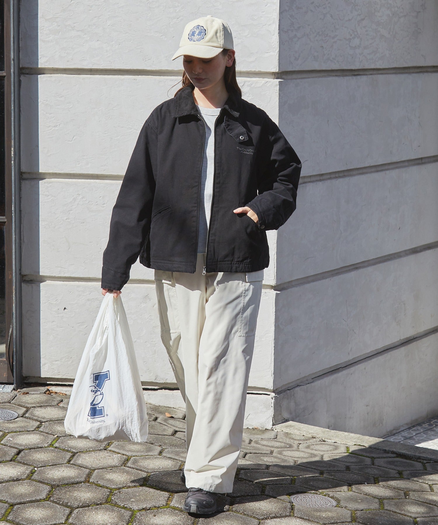 THE CRAFT CREW PRODUCTS / 仿舊水洗 兩用立領束口 中棉 外套