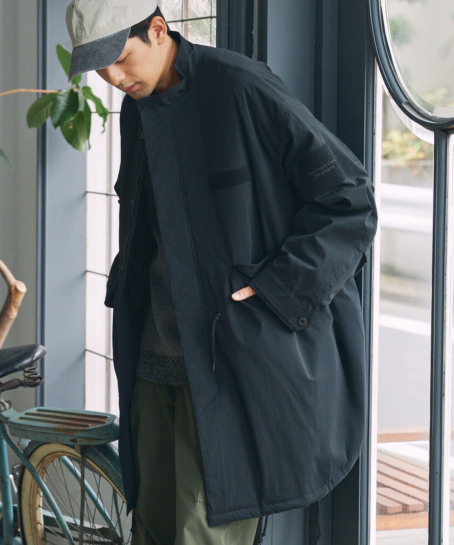 THE CRAFT CREW PRODUCTS / 防潑水尼龍 中綿 長版外套