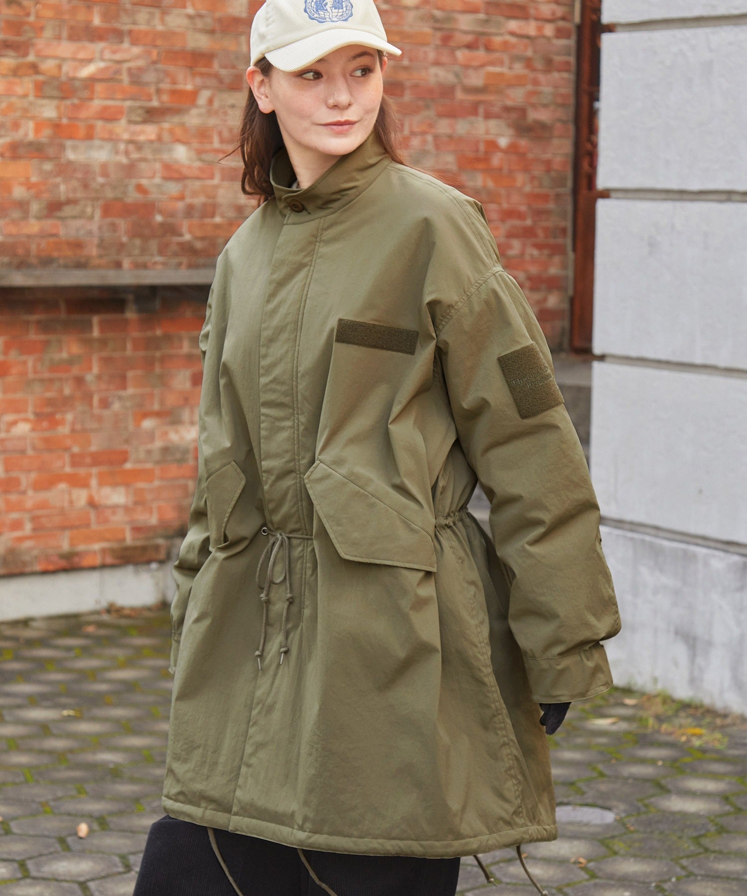 THE CRAFT CREW PRODUCTS / 防潑水尼龍 中綿 長版外套