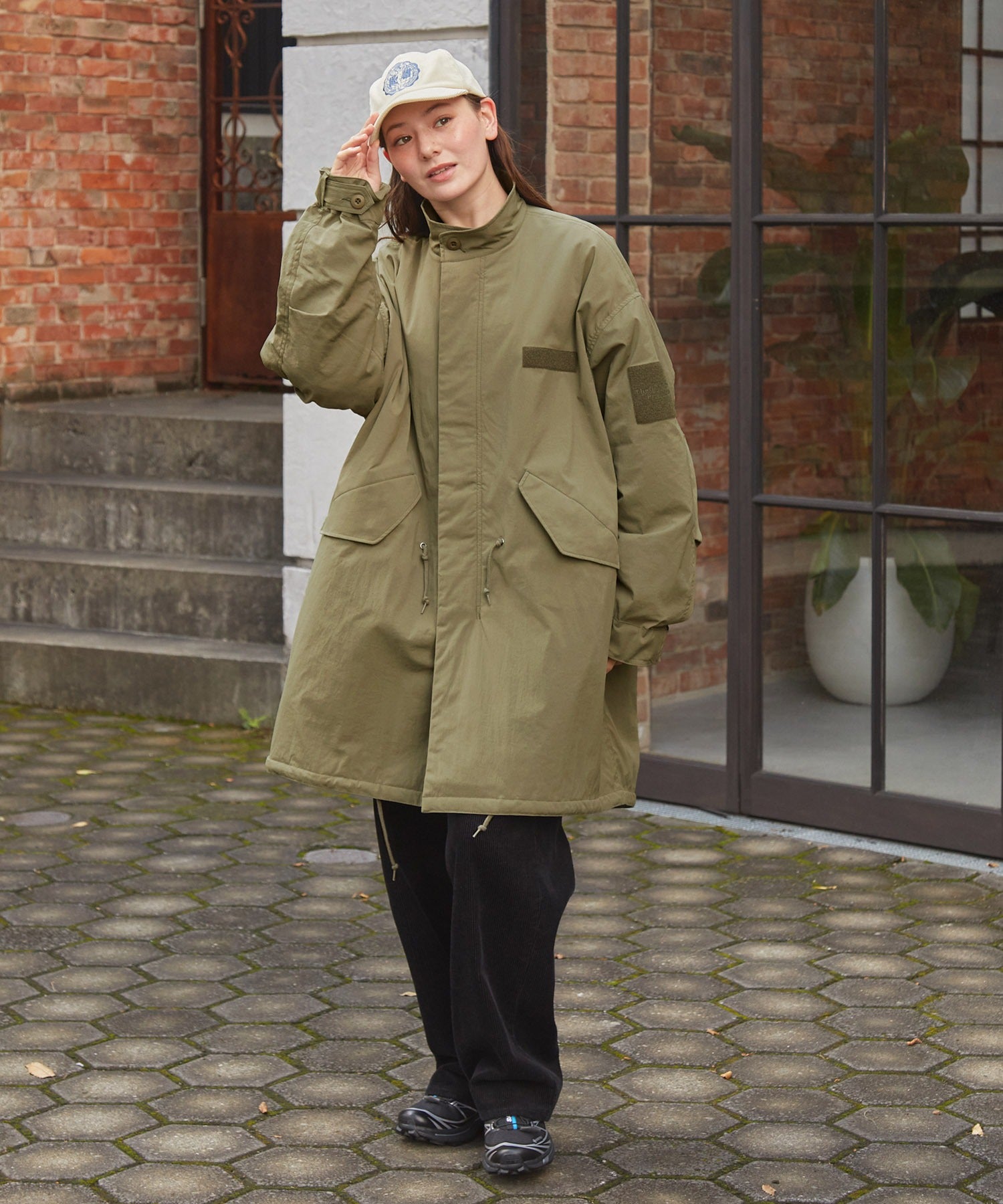 THE CRAFT CREW PRODUCTS / 防潑水尼龍 中綿 長版外套