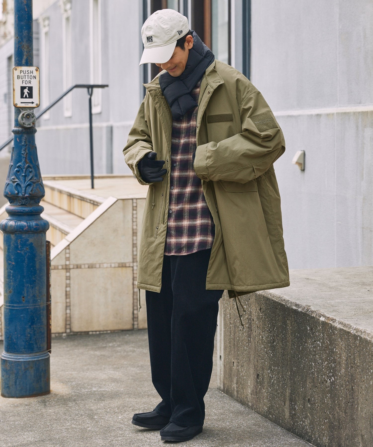 THE CRAFT CREW PRODUCTS / 防潑水尼龍 中綿 長版外套