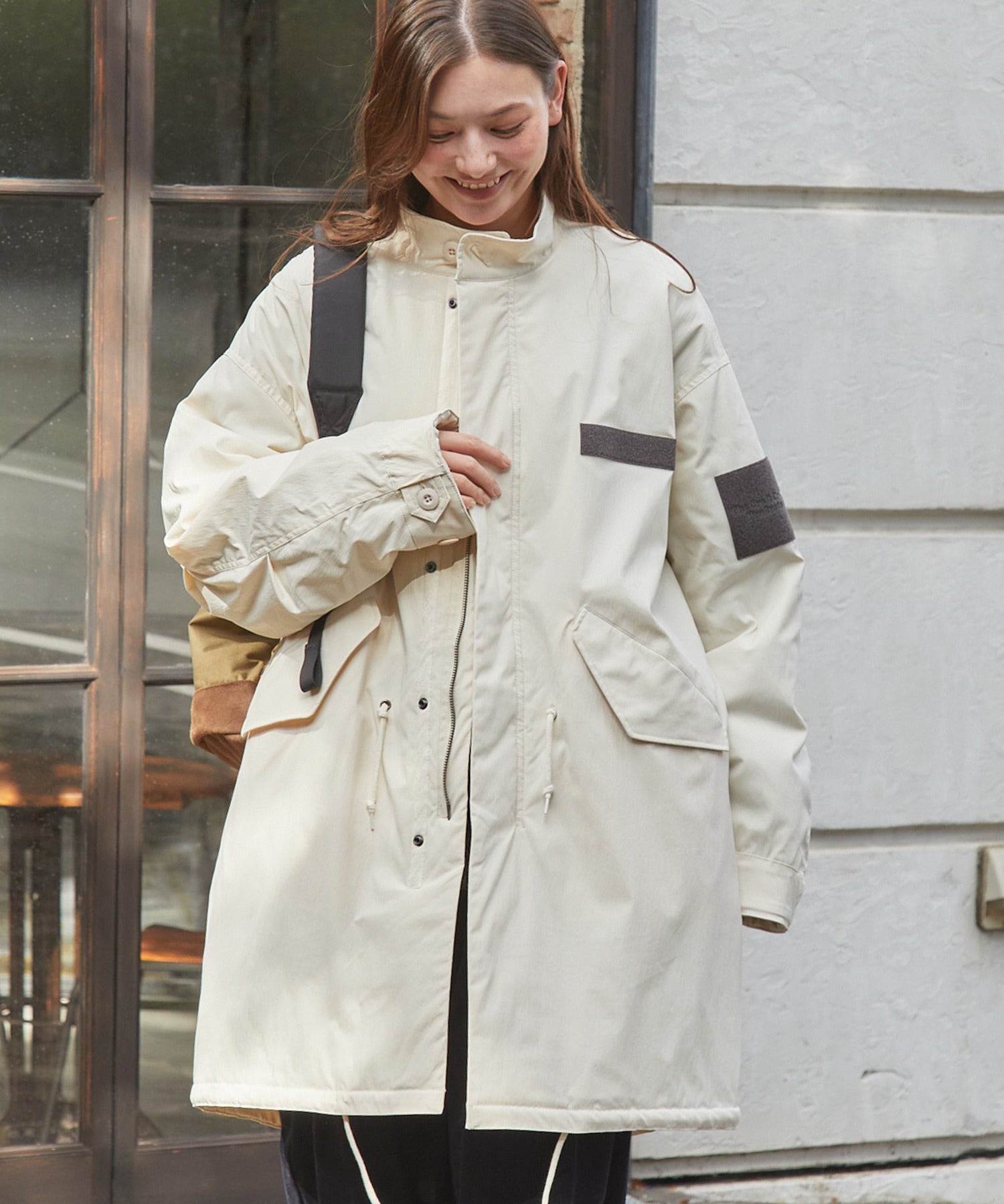 THE CRAFT CREW PRODUCTS / 防潑水尼龍 中綿 長版外套