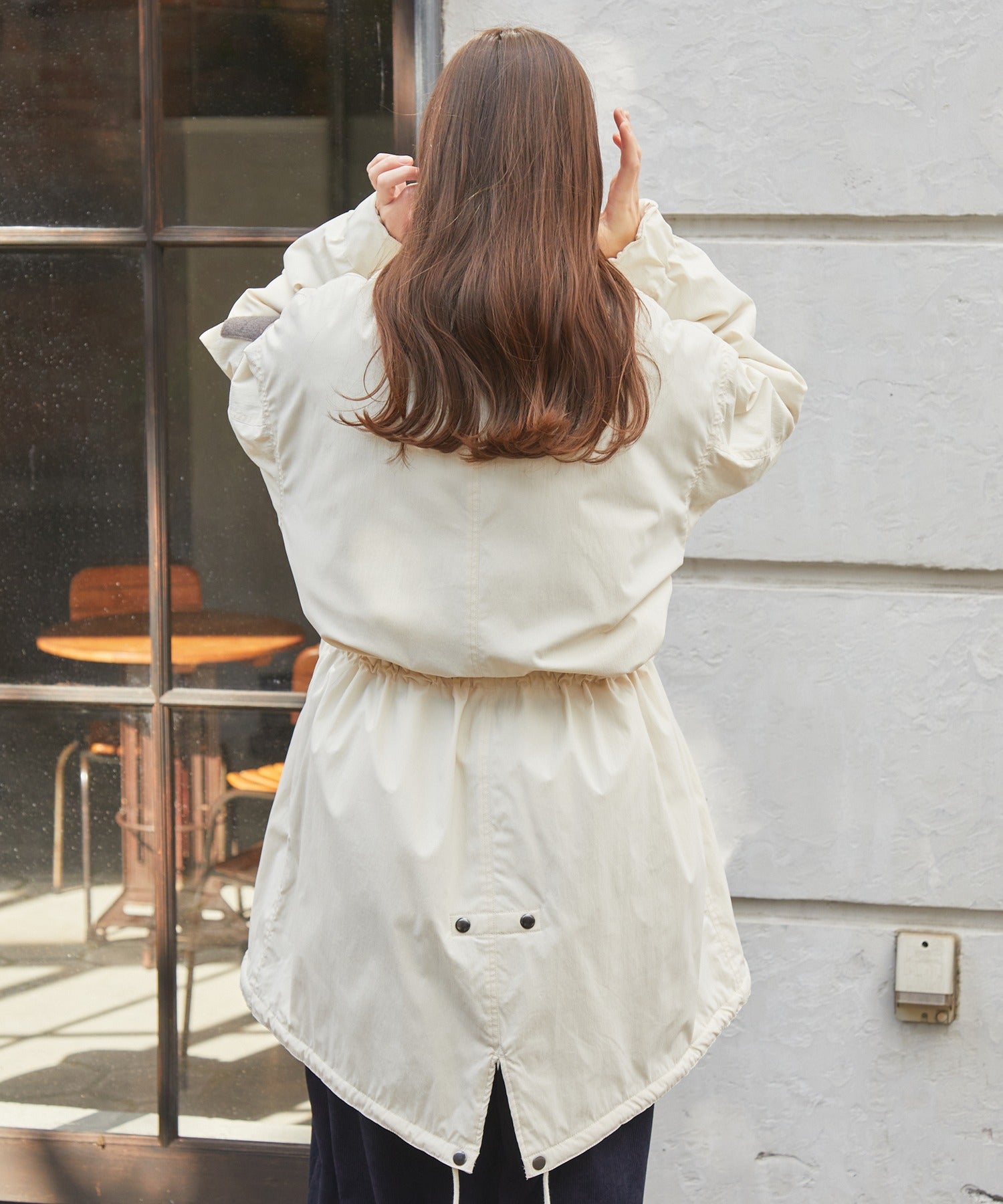 THE CRAFT CREW PRODUCTS / 防潑水尼龍 中綿 長版外套