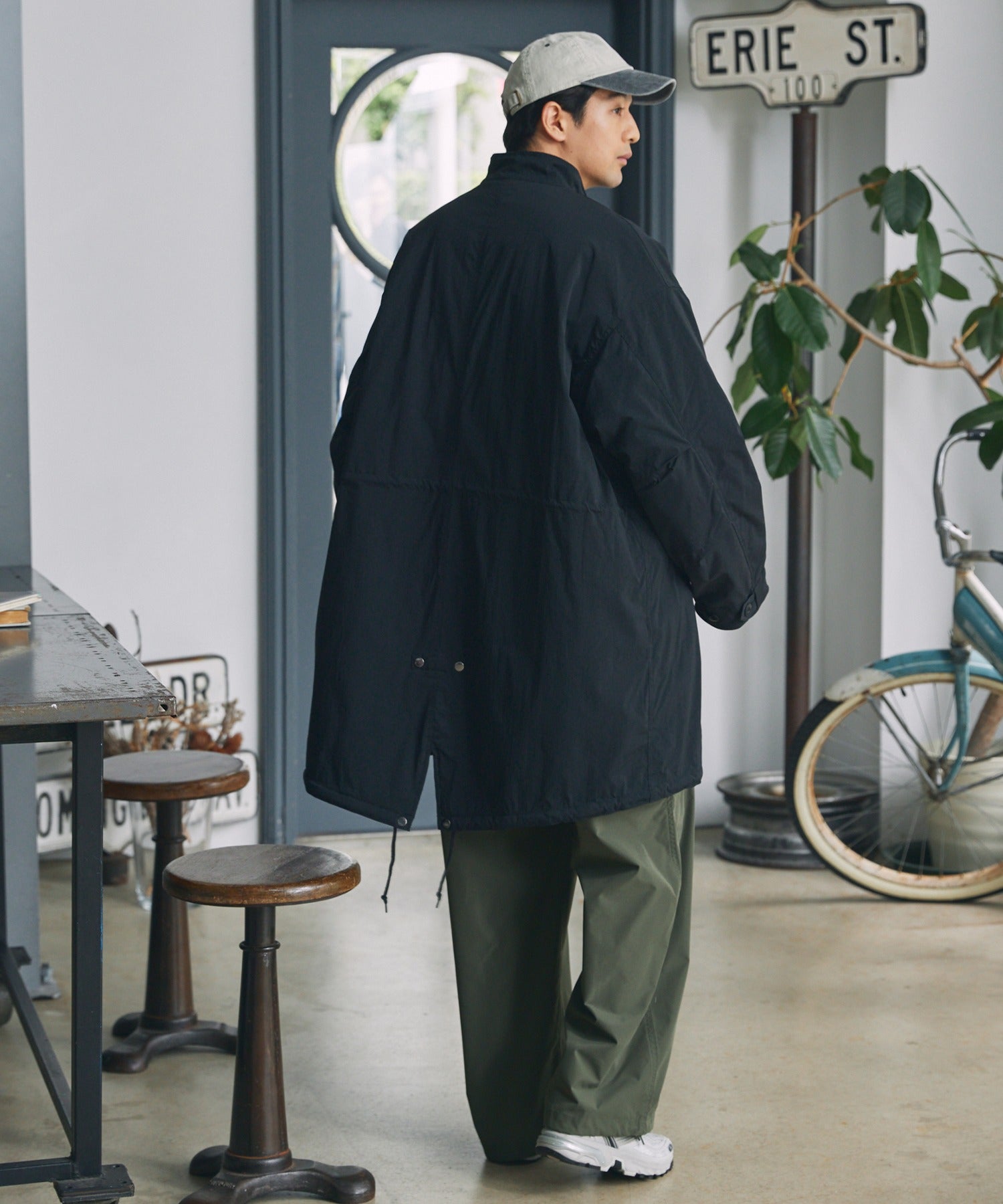 THE CRAFT CREW PRODUCTS / 防潑水尼龍 中綿 長版外套