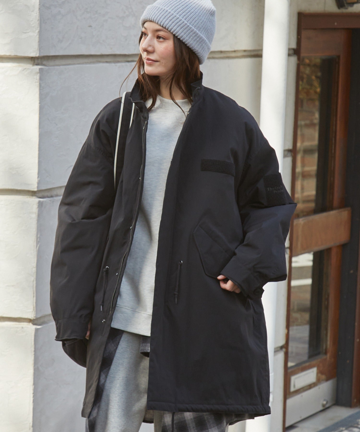 THE CRAFT CREW PRODUCTS / 防潑水尼龍 中綿 長版外套