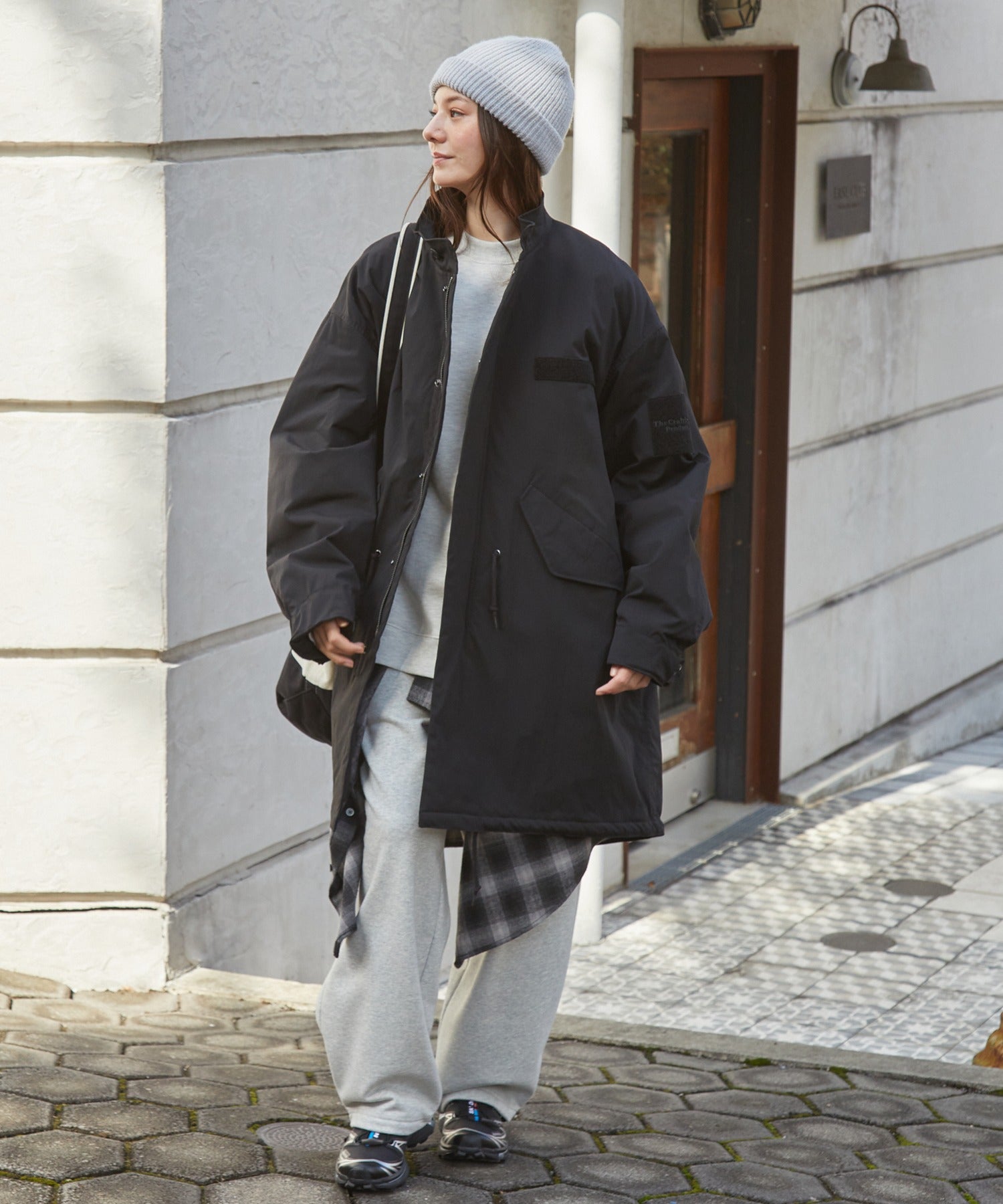 THE CRAFT CREW PRODUCTS / 防潑水尼龍 中綿 長版外套