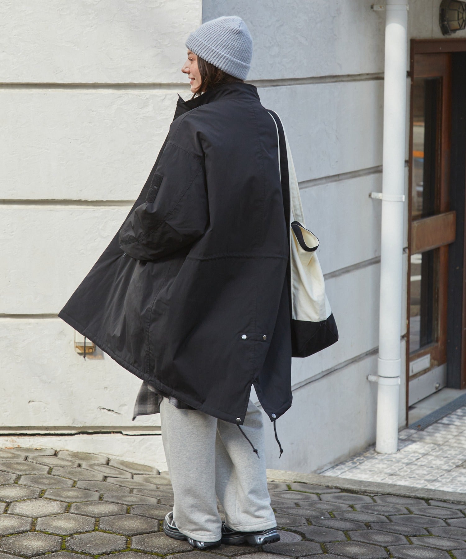 THE CRAFT CREW PRODUCTS / 防潑水尼龍 中綿 長版外套