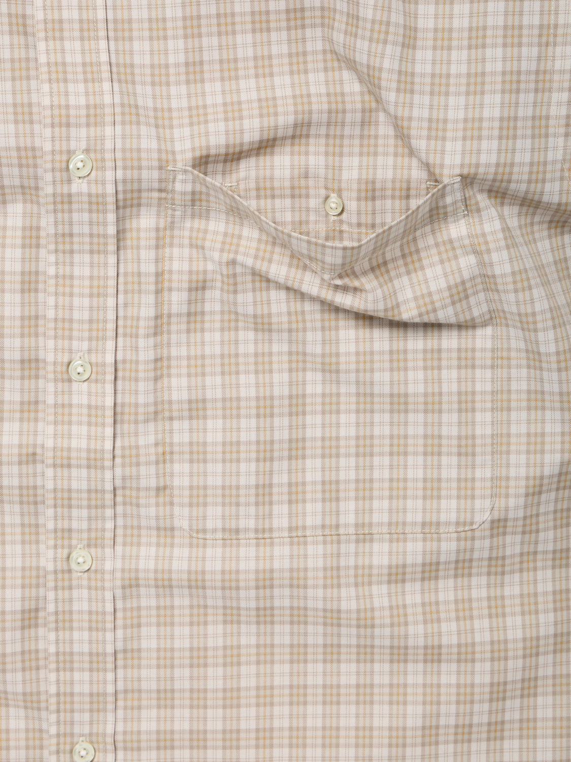 DAIWA PIER39 TECH BUTTON DOWN SHIRT L/S GREN PLAID / 機能格紋寬版長袖襯衫