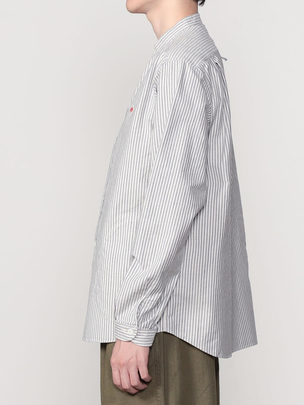 DANTON / 經典長袖無領襯衫