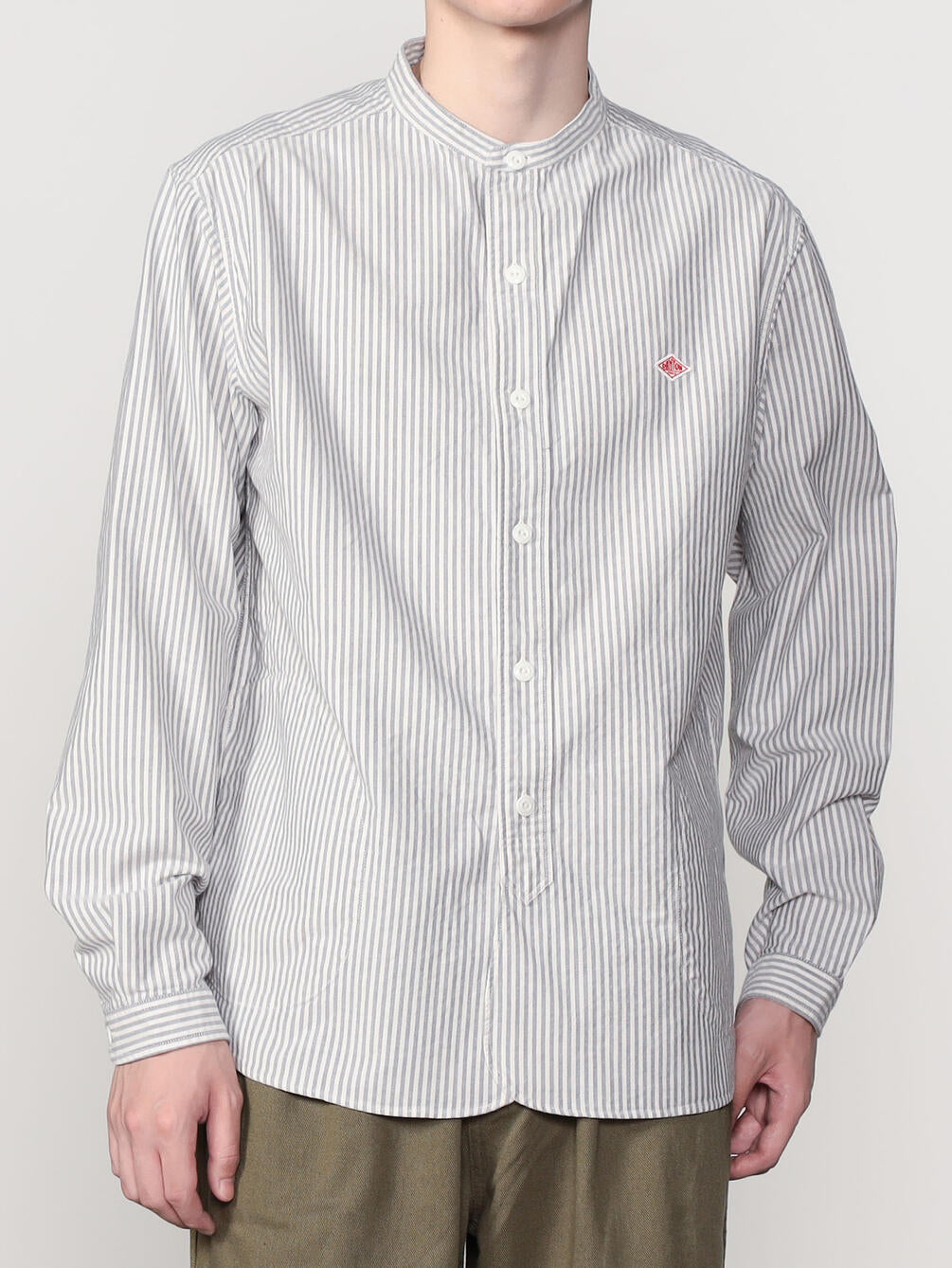 DANTON / 經典長袖無領襯衫