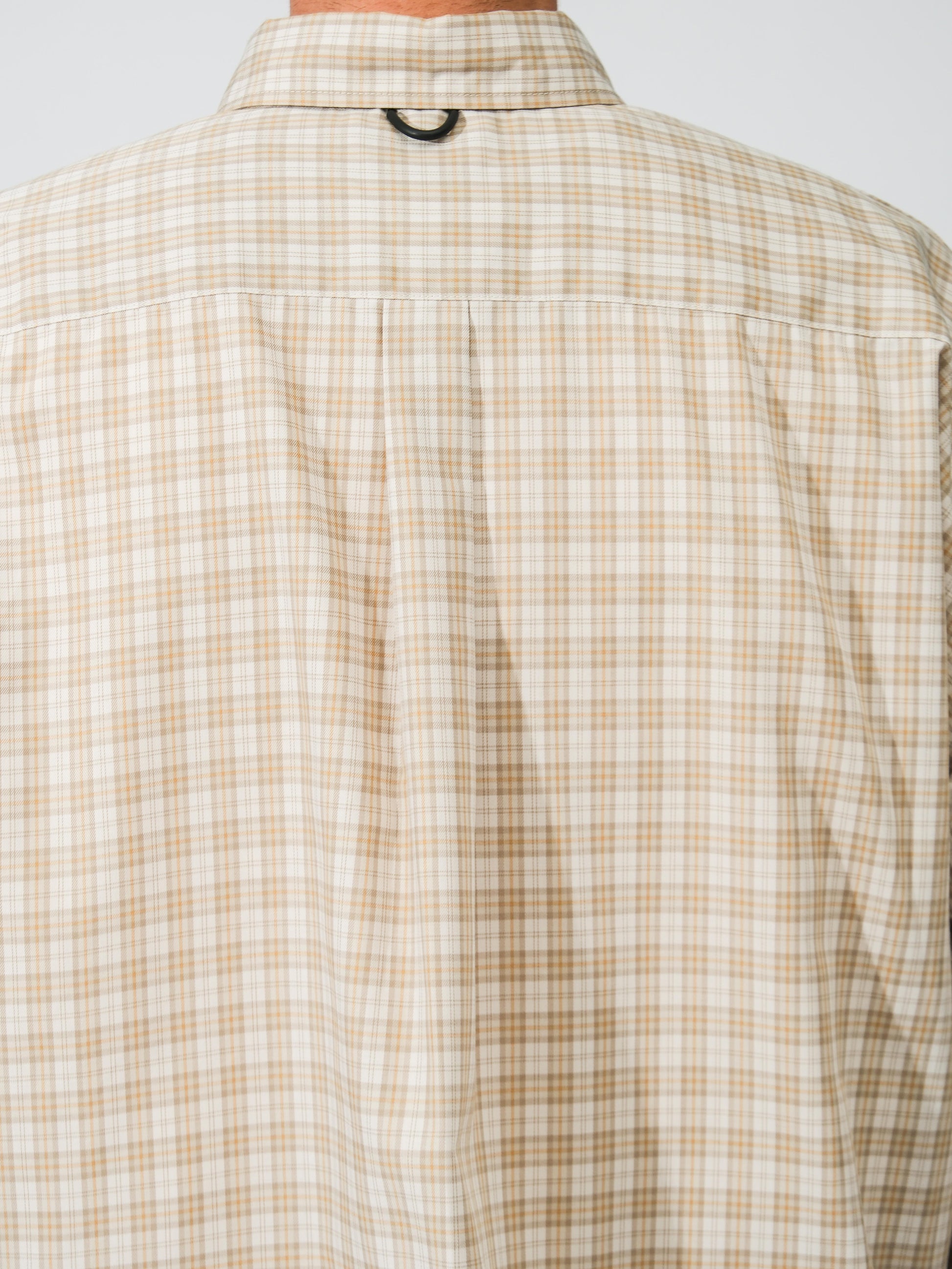 DAIWA PIER39 TECH BUTTON DOWN SHIRT L/S GREN PLAID / 機能格紋寬版長袖襯衫