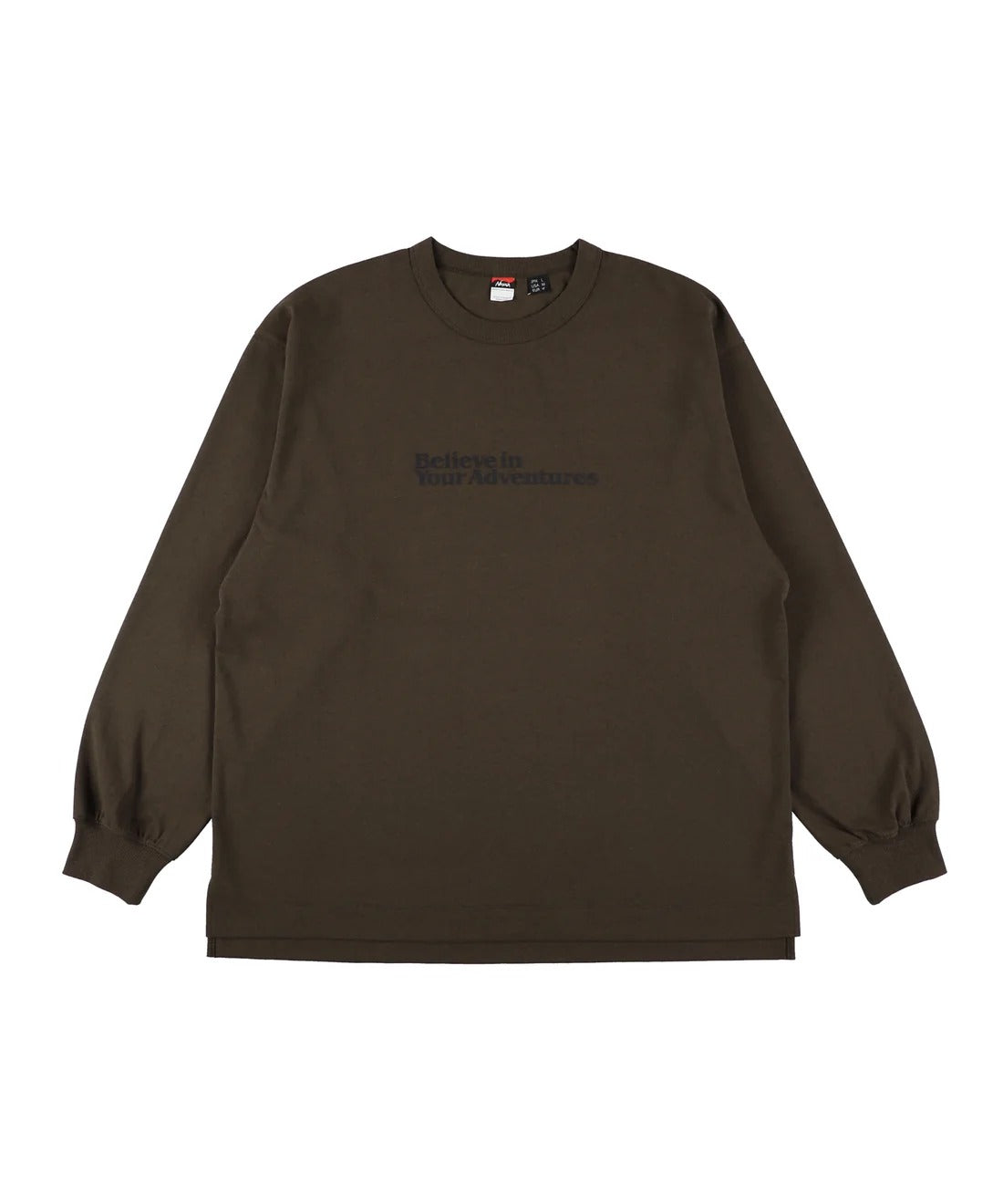 NANGA / ECO HYBRID MESSAGE L/S TEE 再生棉刺繡標語長袖T恤