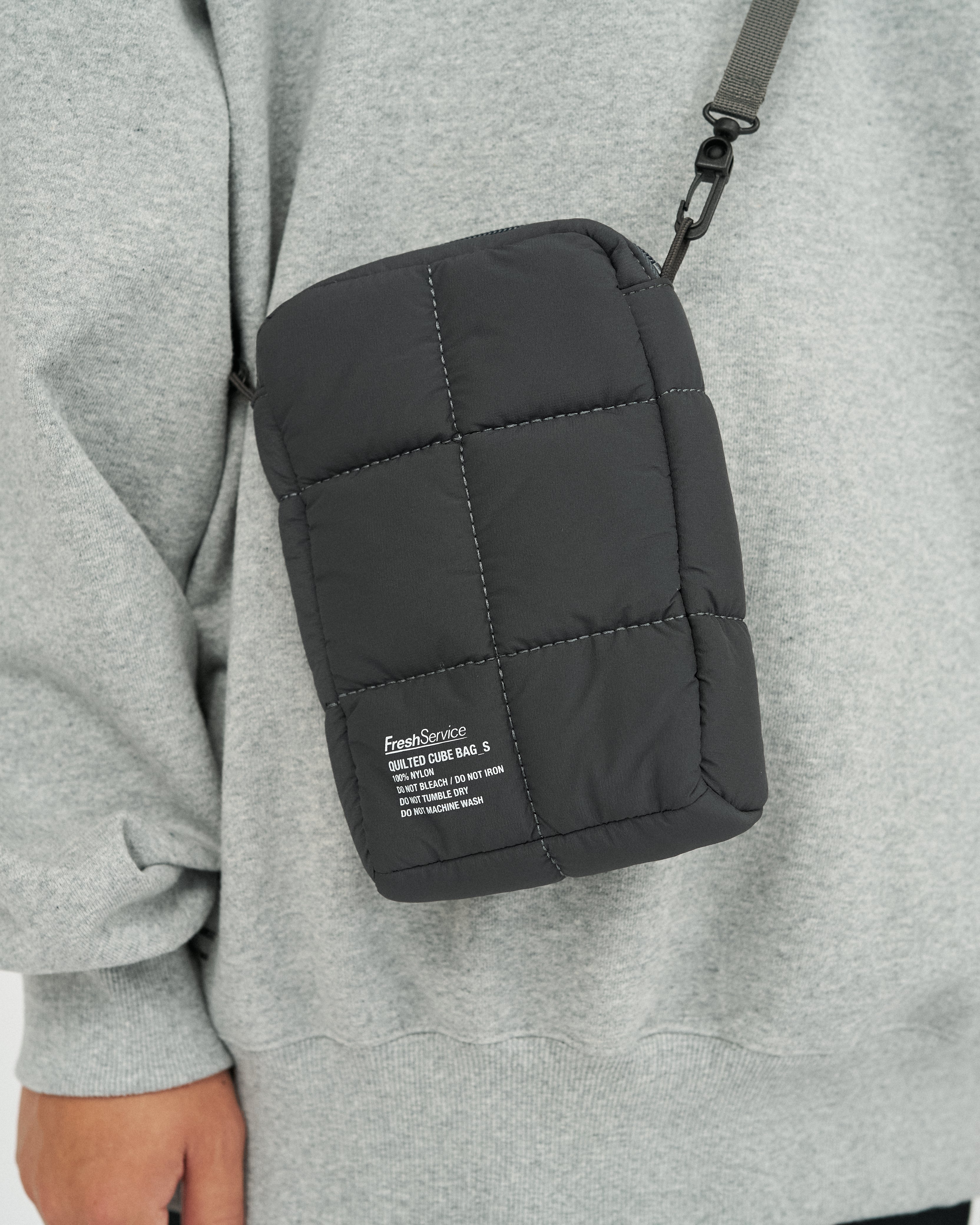 FreshService QUILTED CUBE BAG_S / 立體絎縫立方尼龍肩背包 (小)