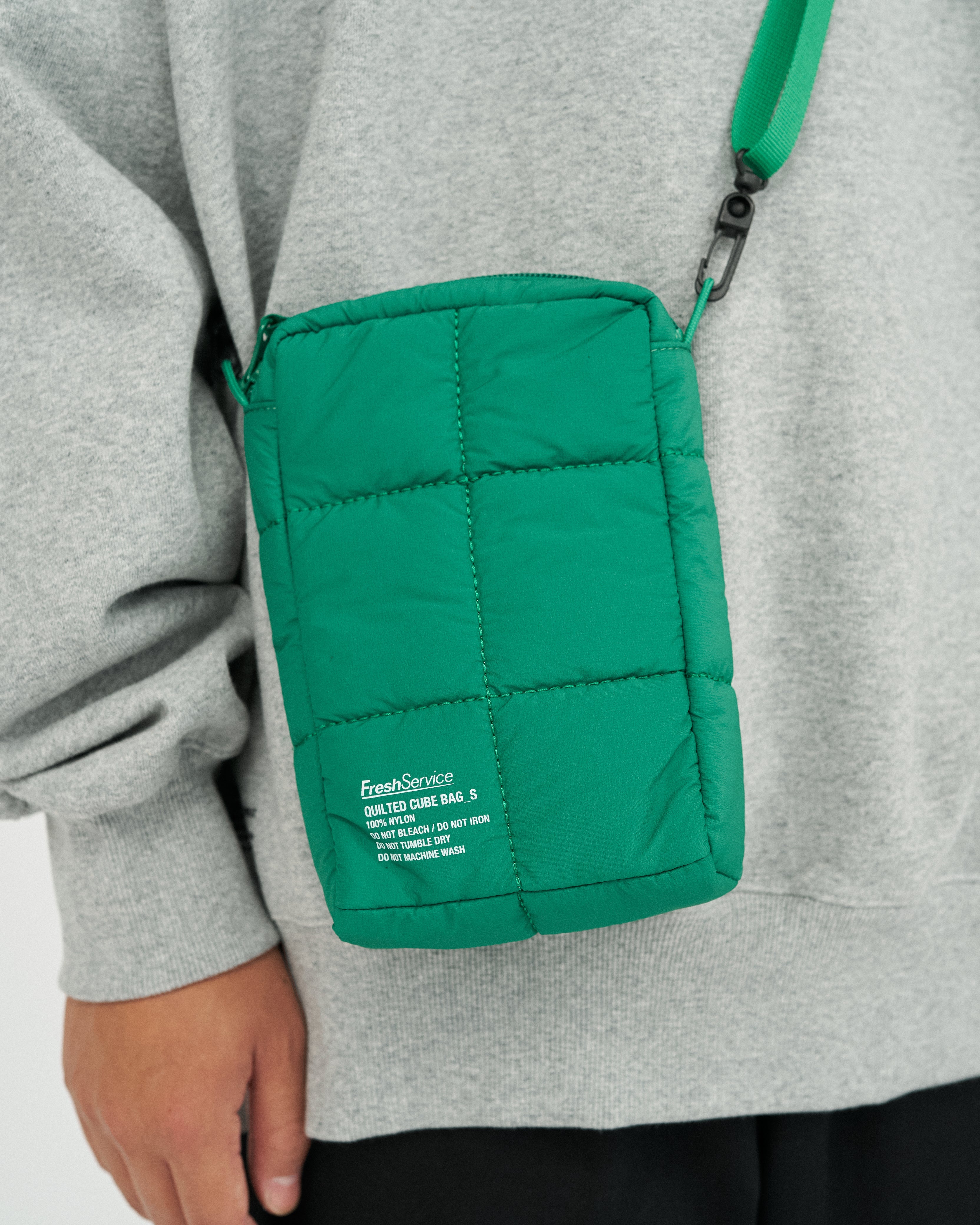 FreshService QUILTED CUBE BAG_S / 立體絎縫立方尼龍肩背包 (小)