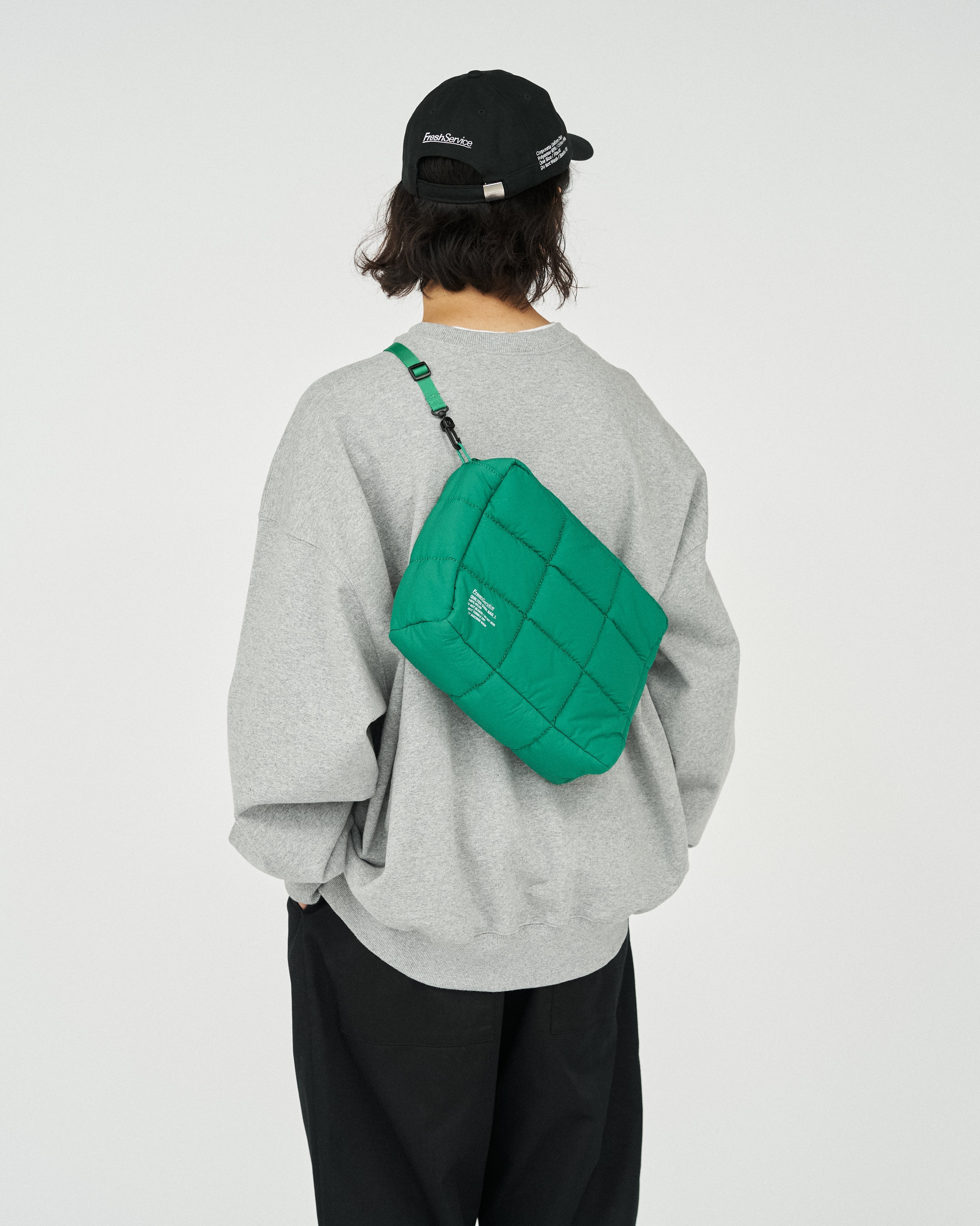 FreshService QUILTED CUBE BAG_L / 立體絎縫立方尼龍肩背包 (大)
