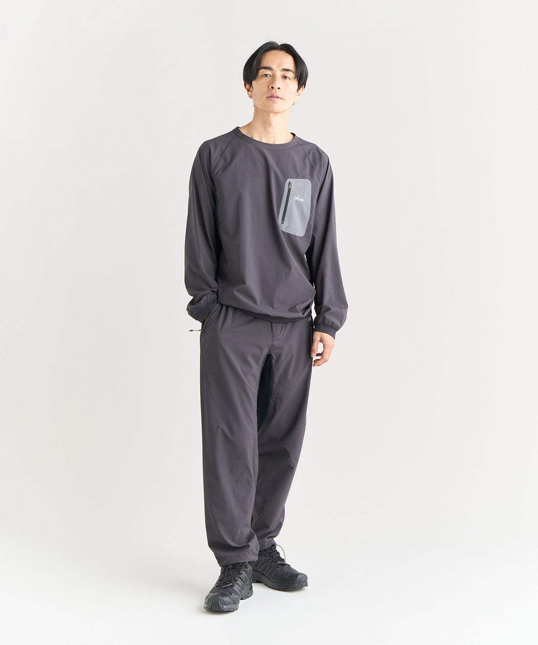 NANGA HYBRID FLEX L/S TOPS / 城市機能混合結構長袖T恤