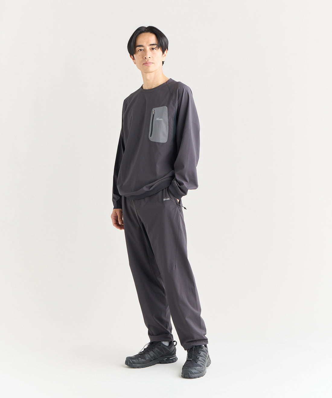 NANGA HYBRID FLEX L/S TOPS / 城市機能混合結構長袖T恤
